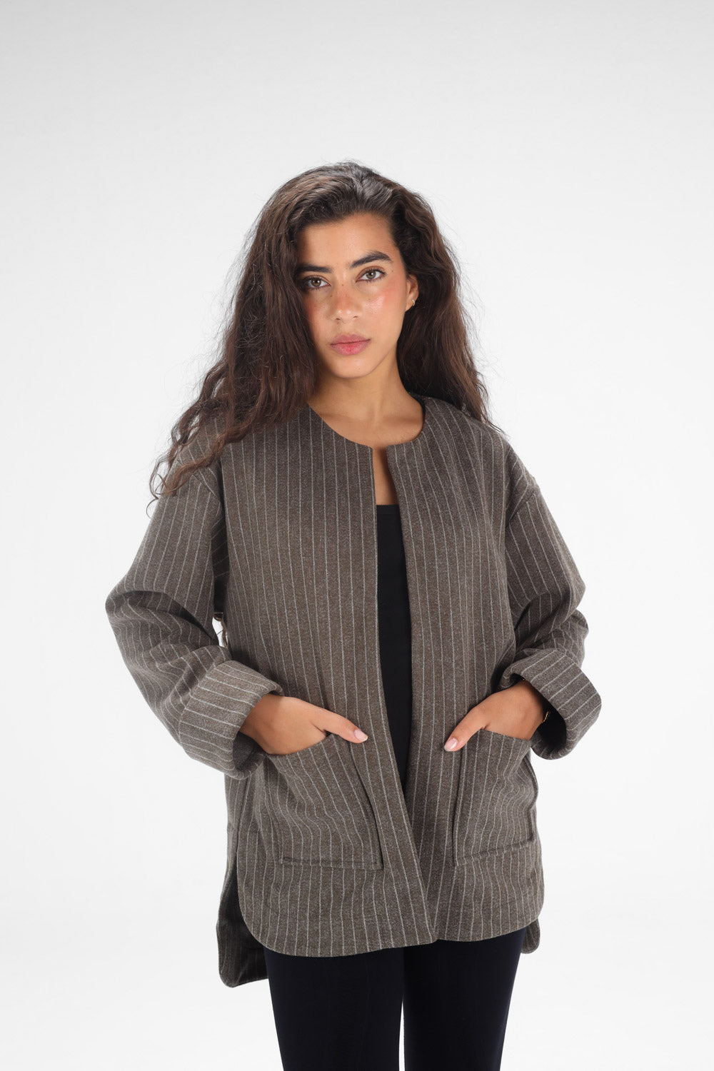 Pocket Lined Jacket - DARK OLIVE