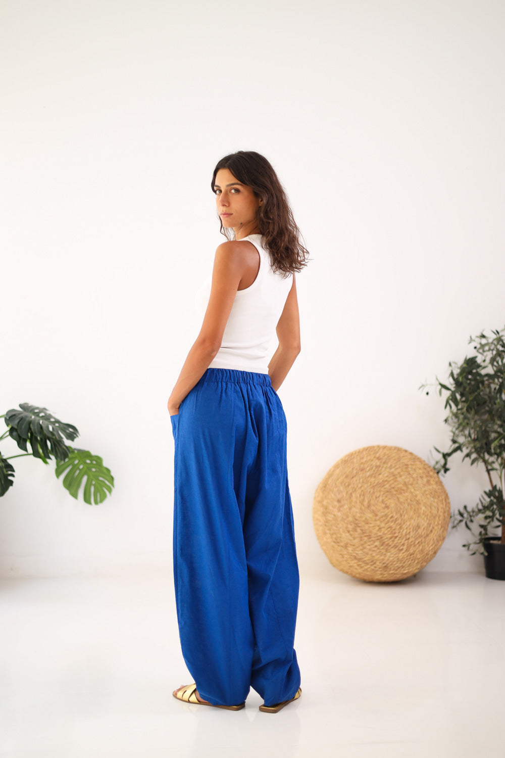 Ballon Pocket Pants - Royal Blue