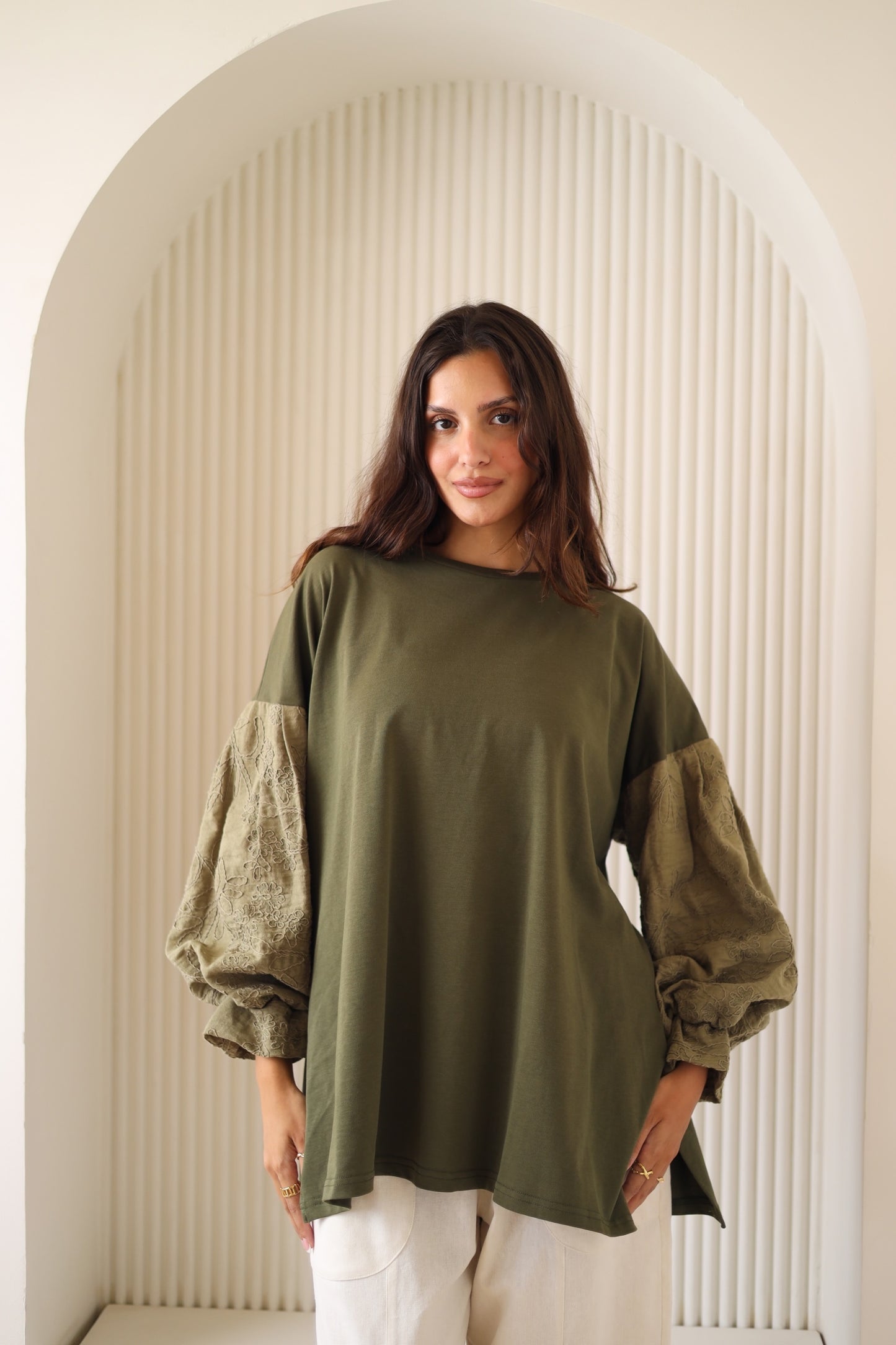 Guper Sleeves Shirt - OLIVE