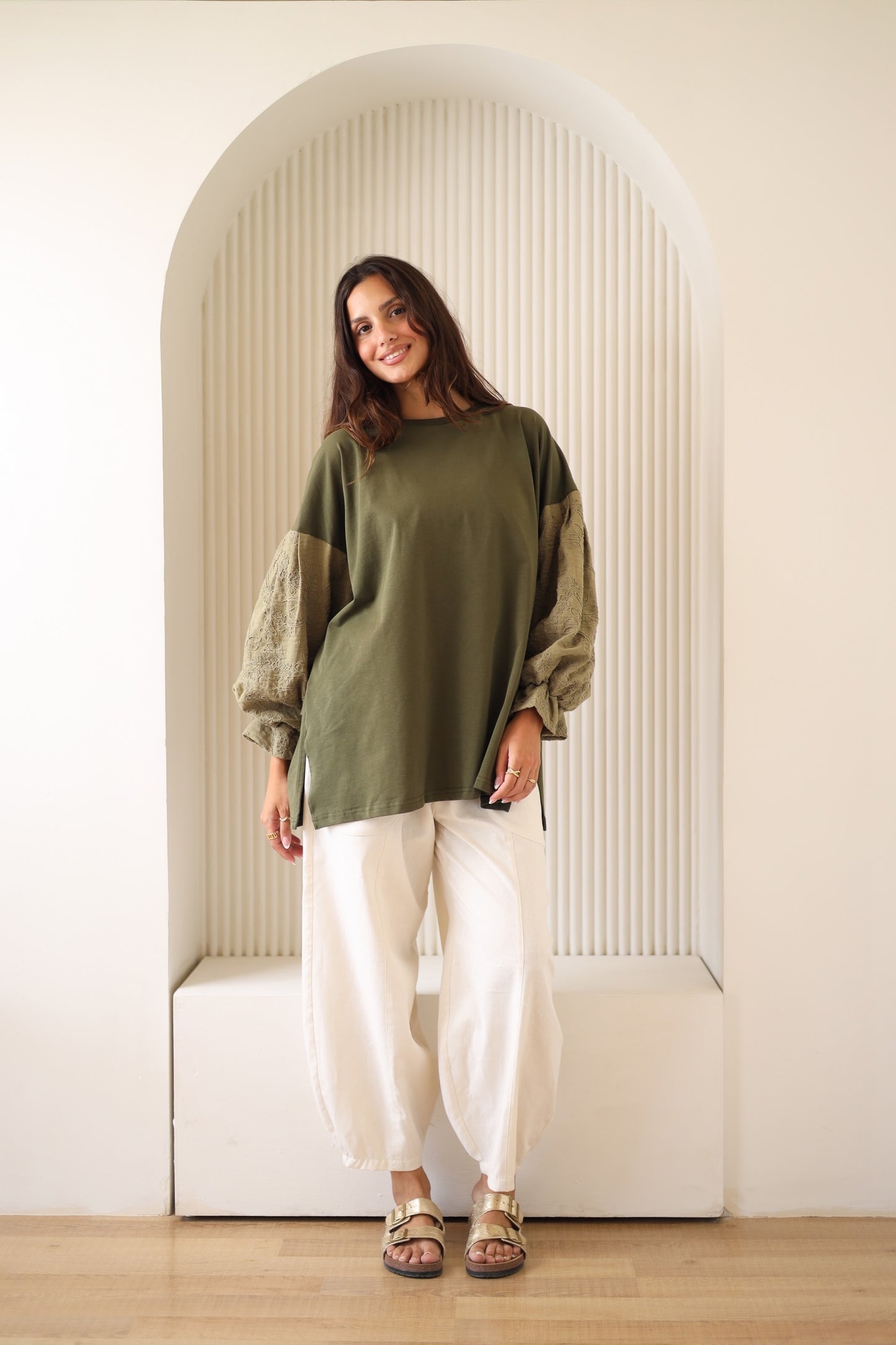 Guper Sleeves Shirt - OLIVE