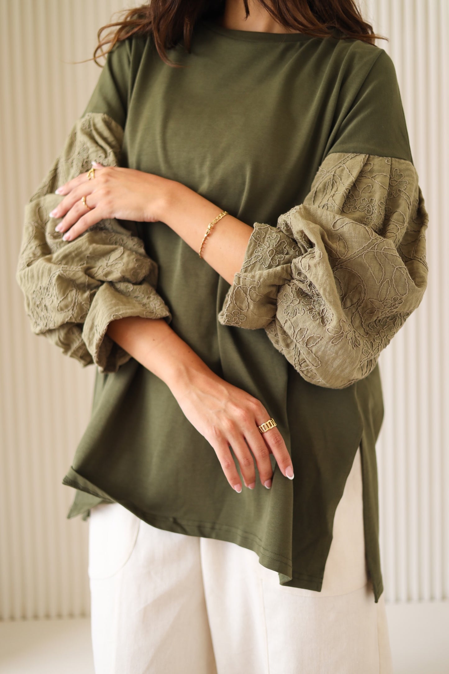Guper Sleeves Shirt - OLIVE