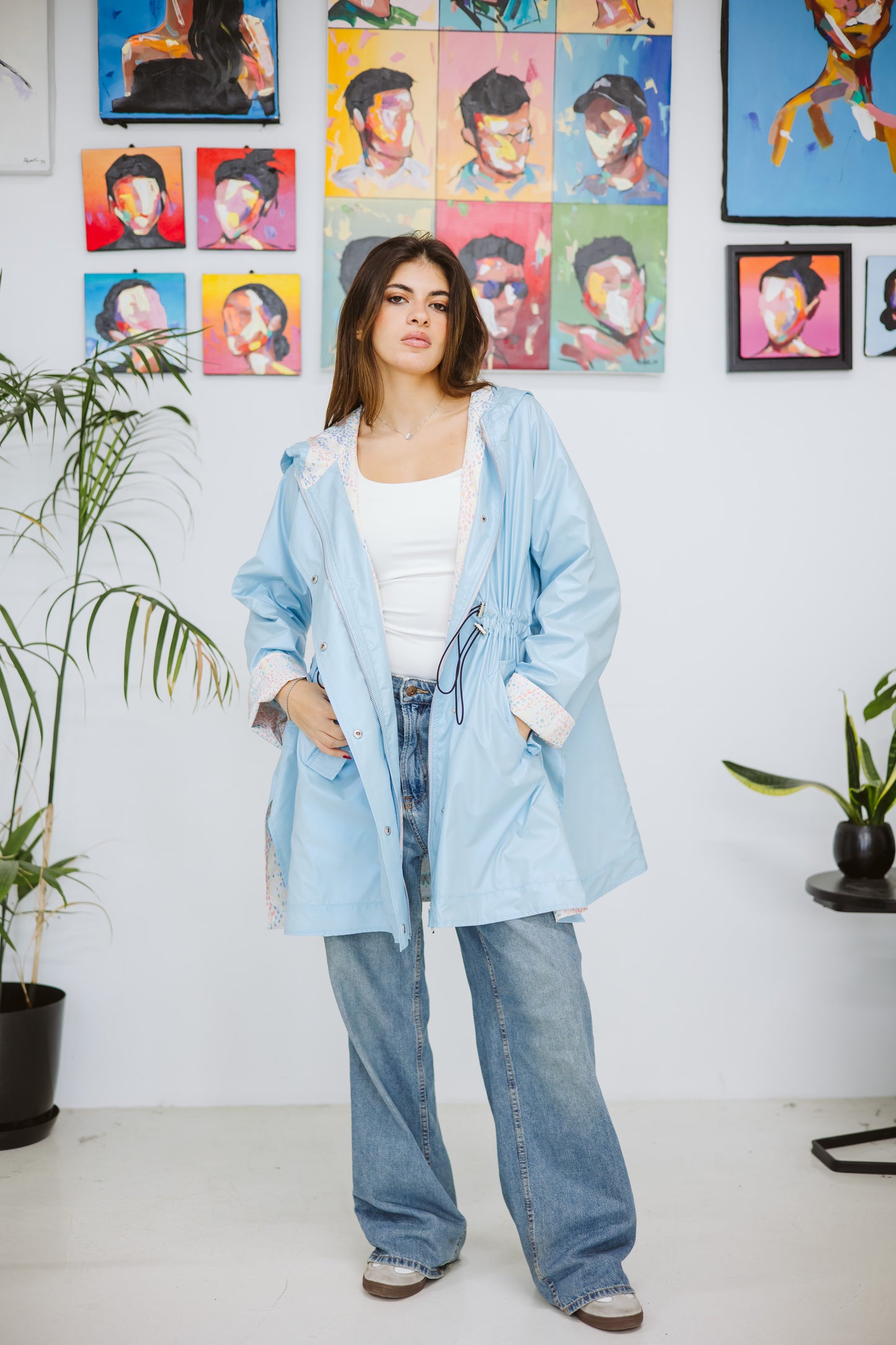 Waterproof Jacket - BABY BLUE