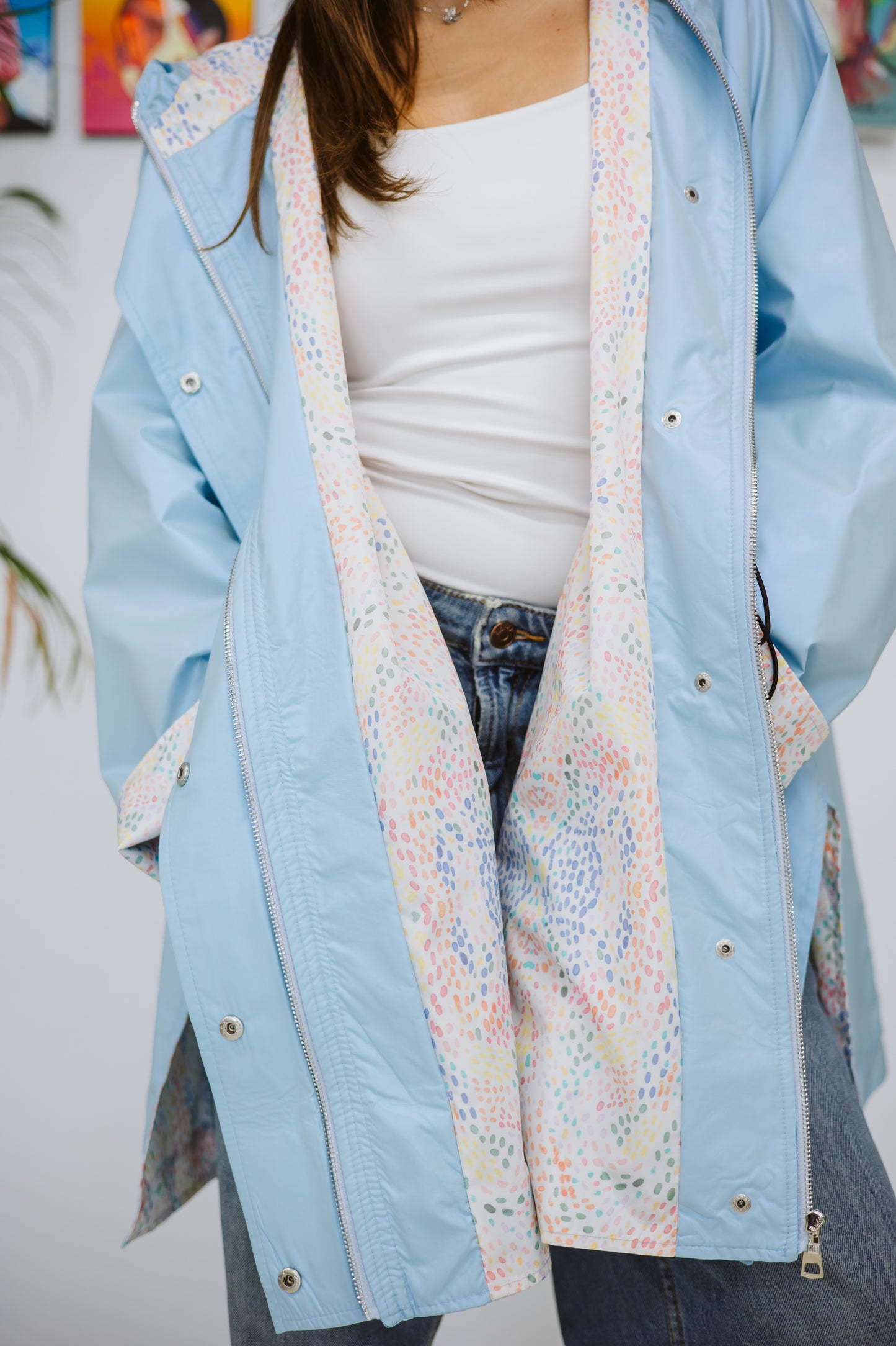 Waterproof Jacket - BABY BLUE