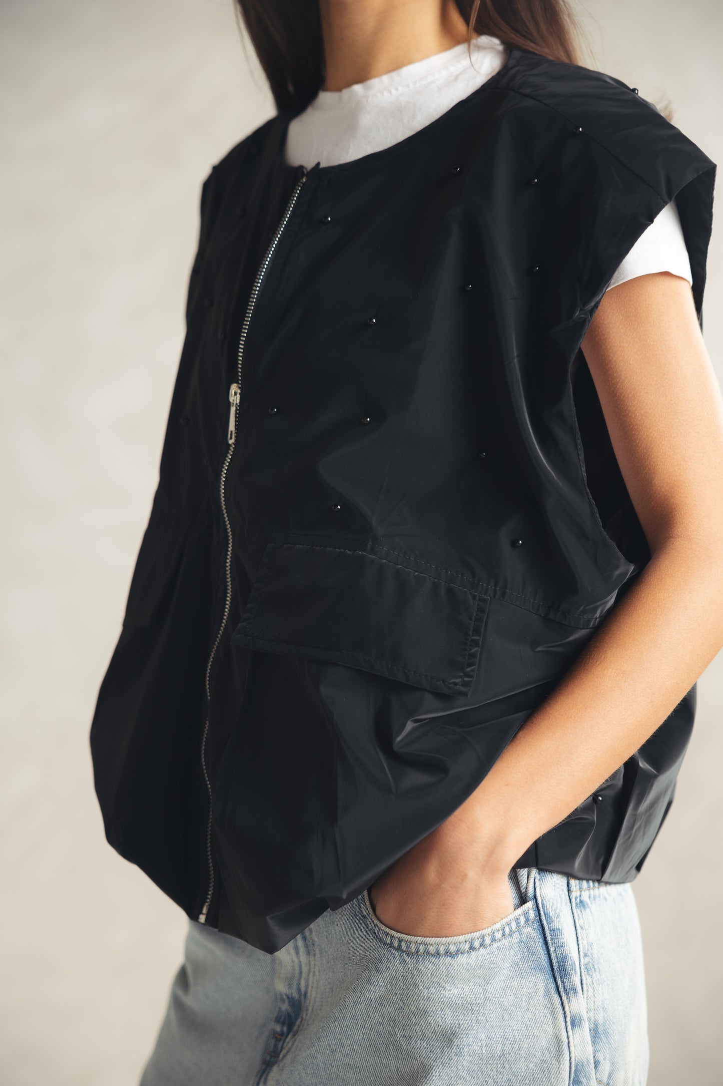 Loli Parachute Vest - BLACK
