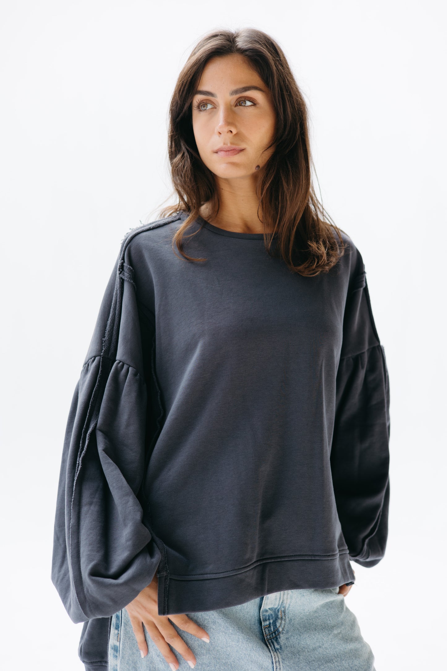 Puffy Sweatshirt - Darkgrey