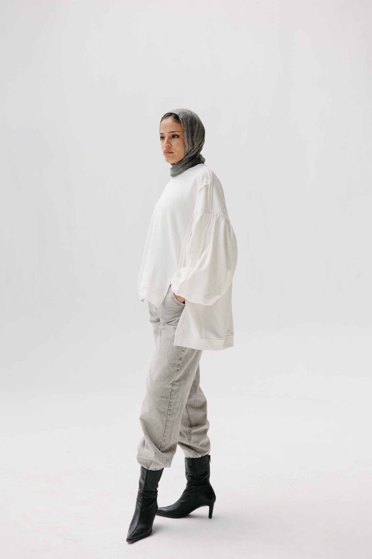 Puffy Sweatshirt - OFFWHITE