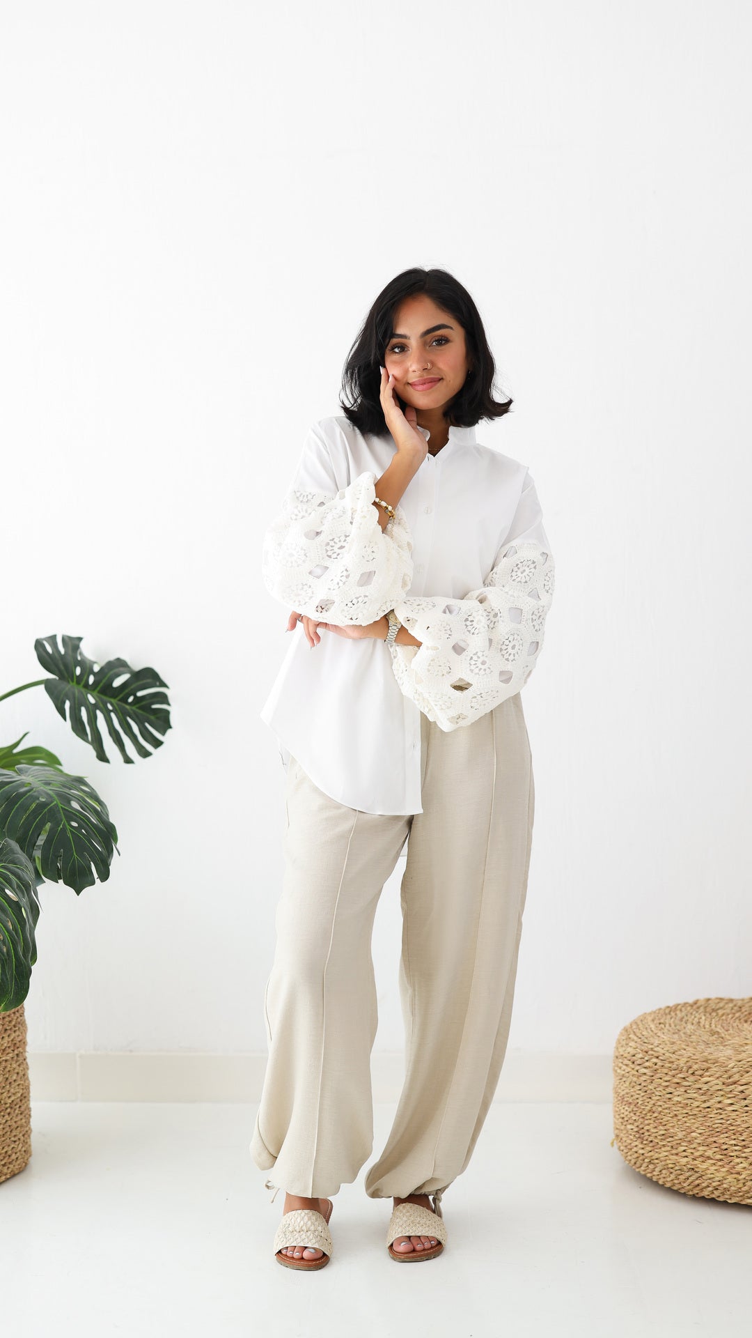 Linen Pants - beige