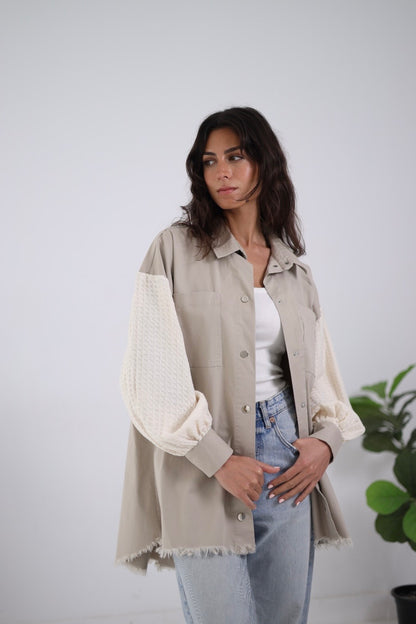 Summer Trico Sleeves - Greish