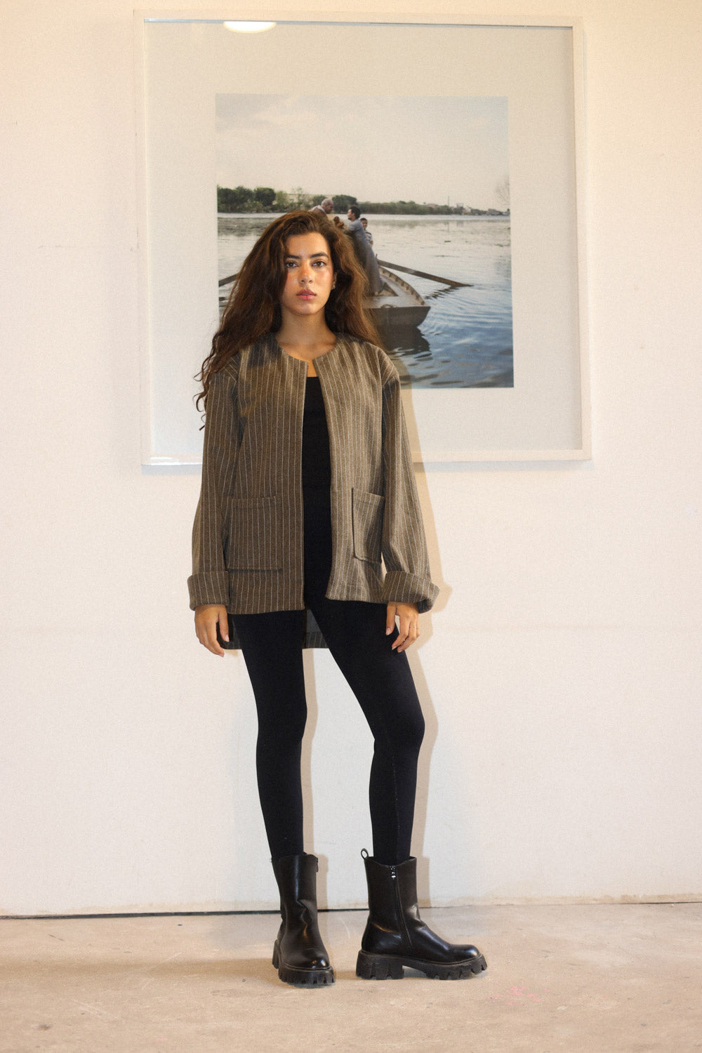 Pocket Lined Jacket - DARK OLIVE