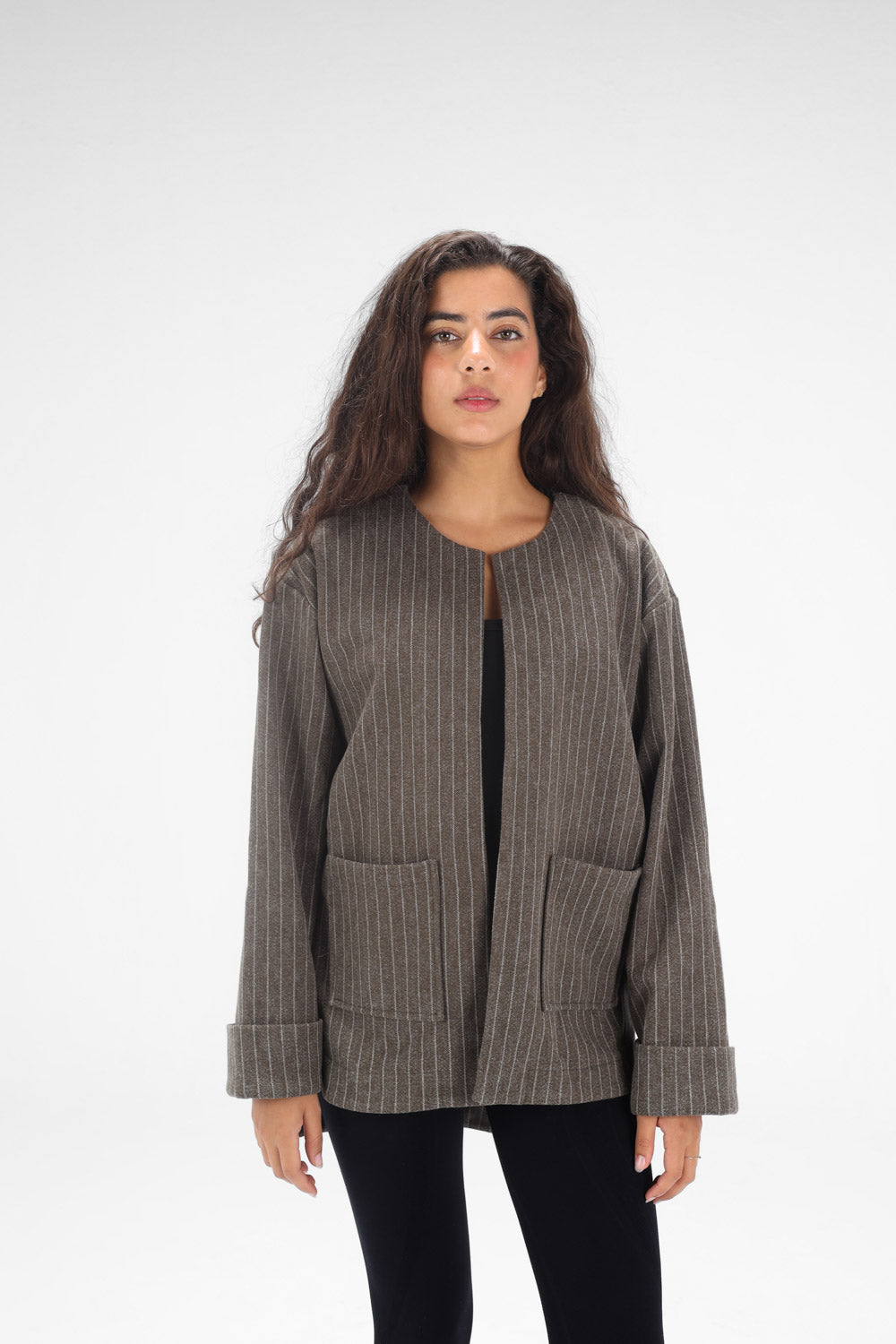 Pocket Lined Jacket - DARK OLIVE