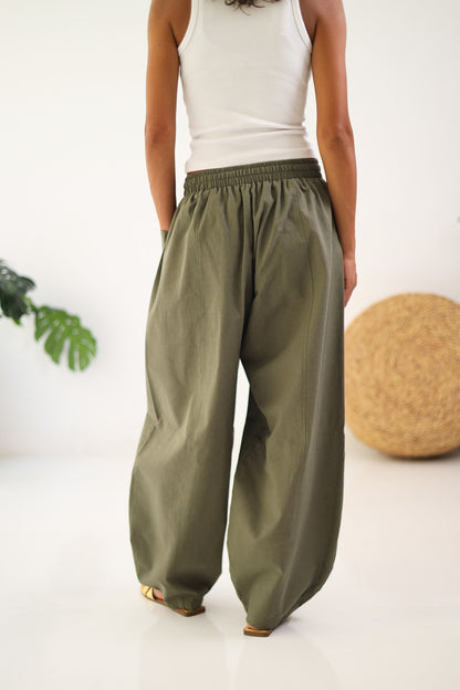 Ballon Pocket Pants - Olive