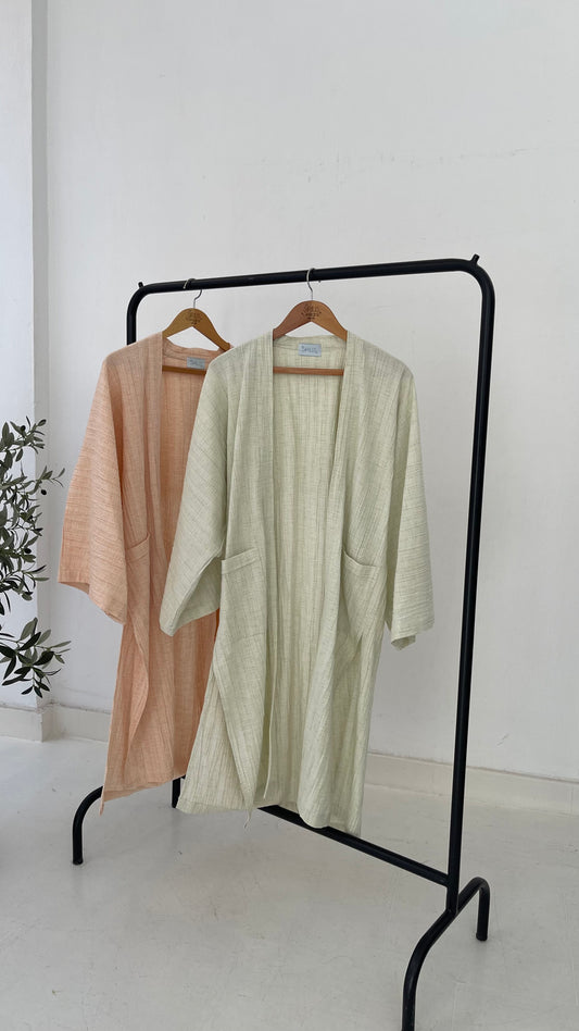 Crushed Linen Kimono