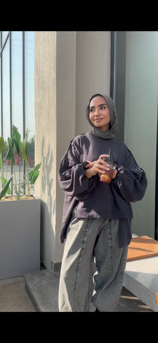 Puffy Sweatshirt - Darkgrey