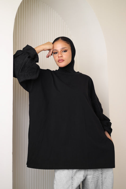 Guper Sleeves Shirt - BLACK