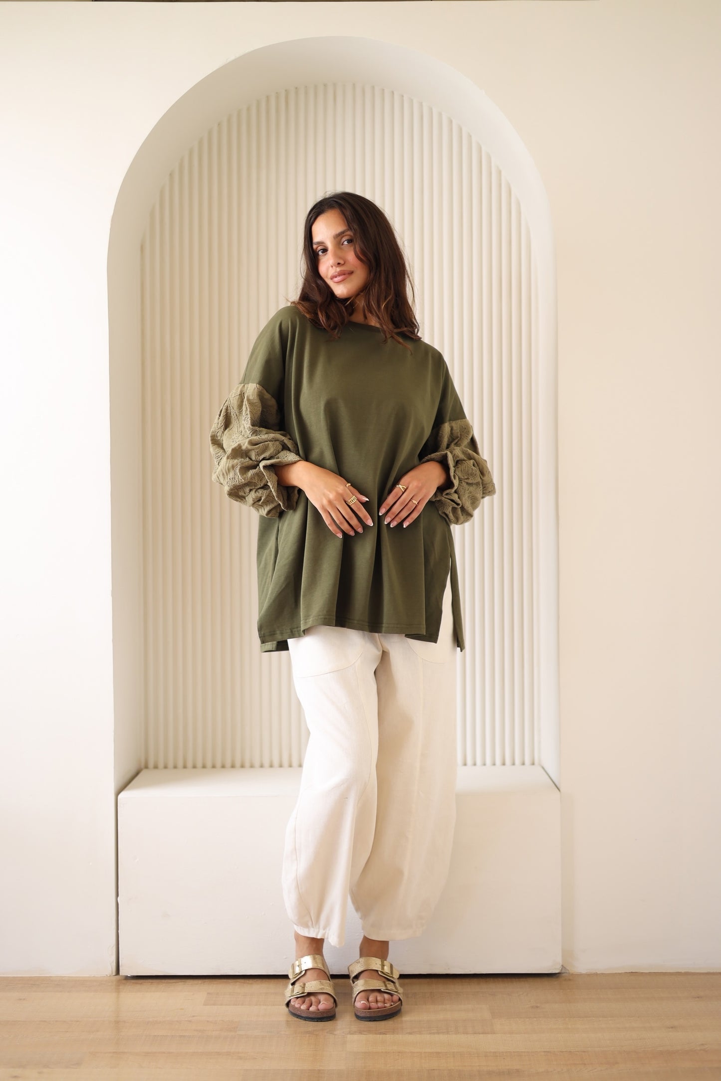 Guper Sleeves Shirt - OLIVE