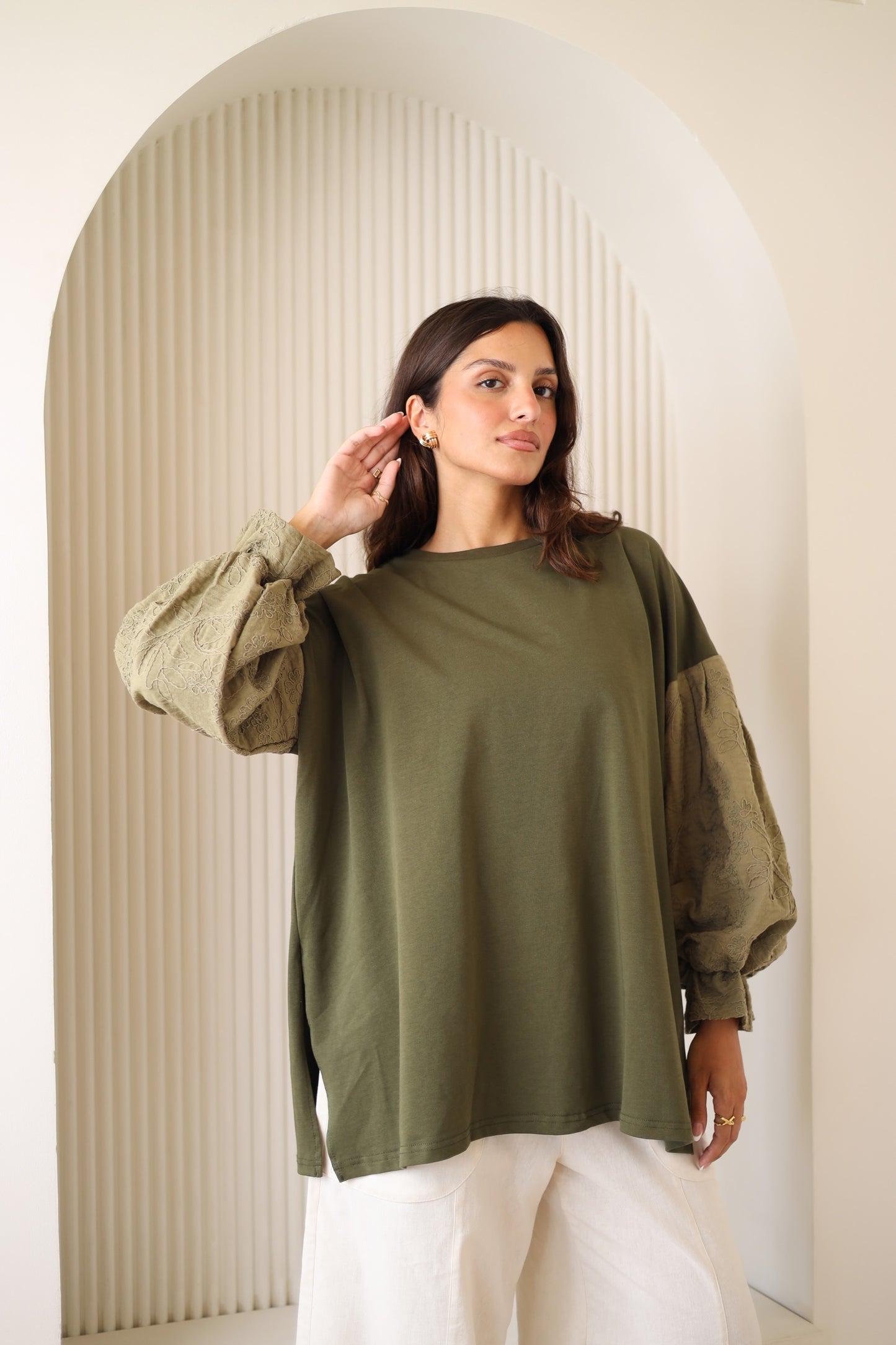 Guper Sleeves Shirt - OLIVE