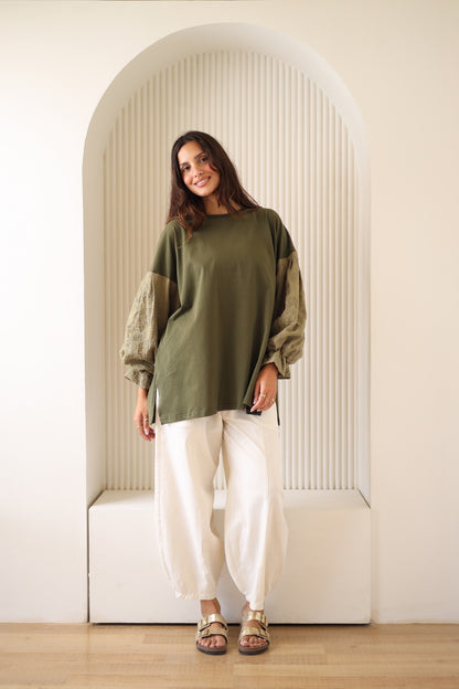 Guper Sleeves Shirt - OLIVE