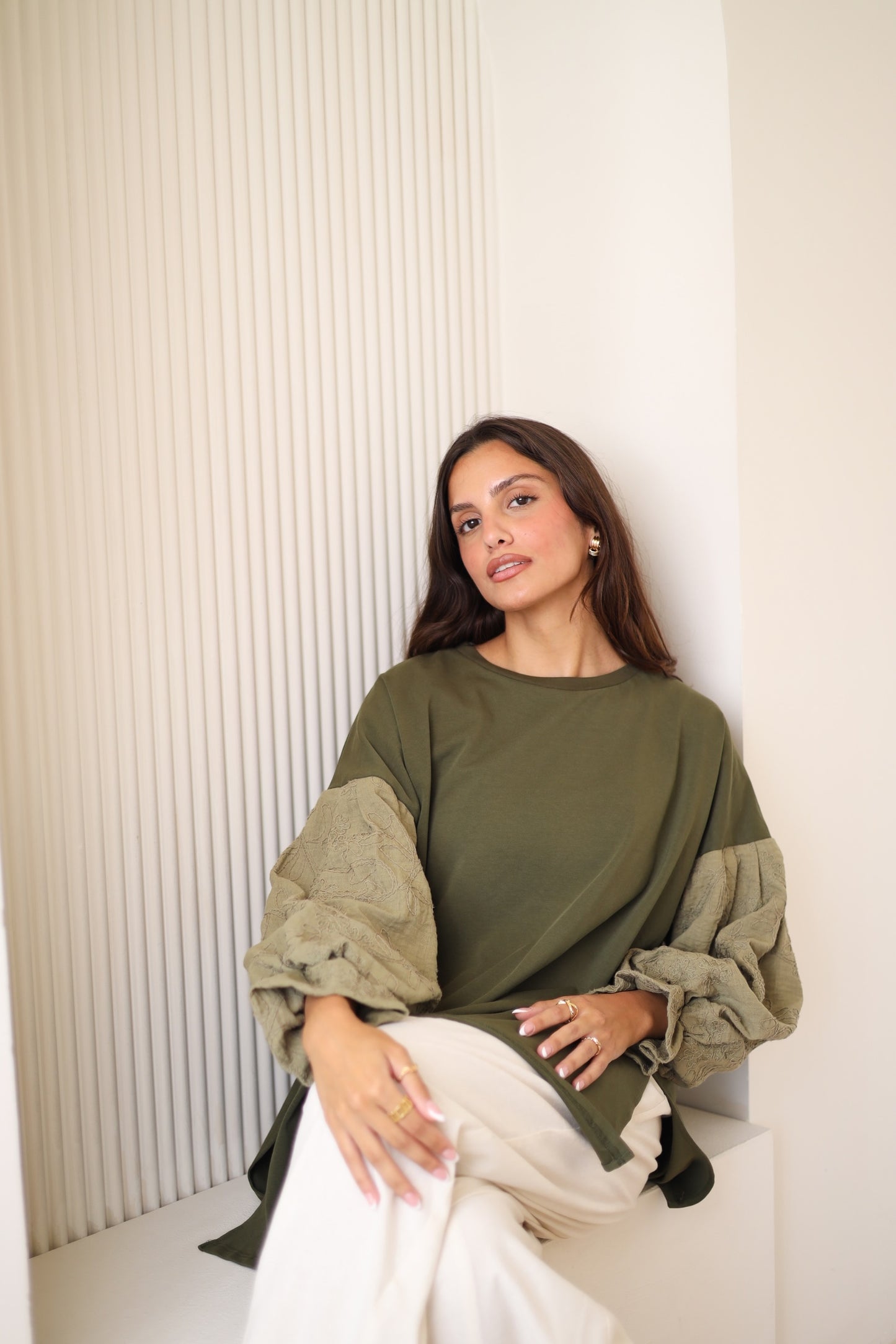 Guper Sleeves Shirt - OLIVE