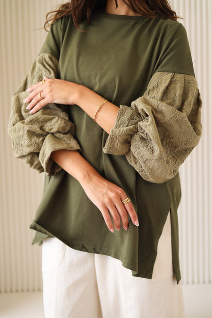 Guper Sleeves Shirt - OLIVE