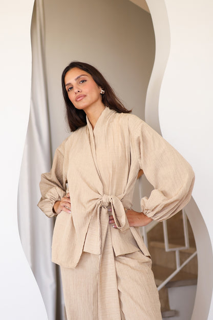 Crinkle Set -BEIGE