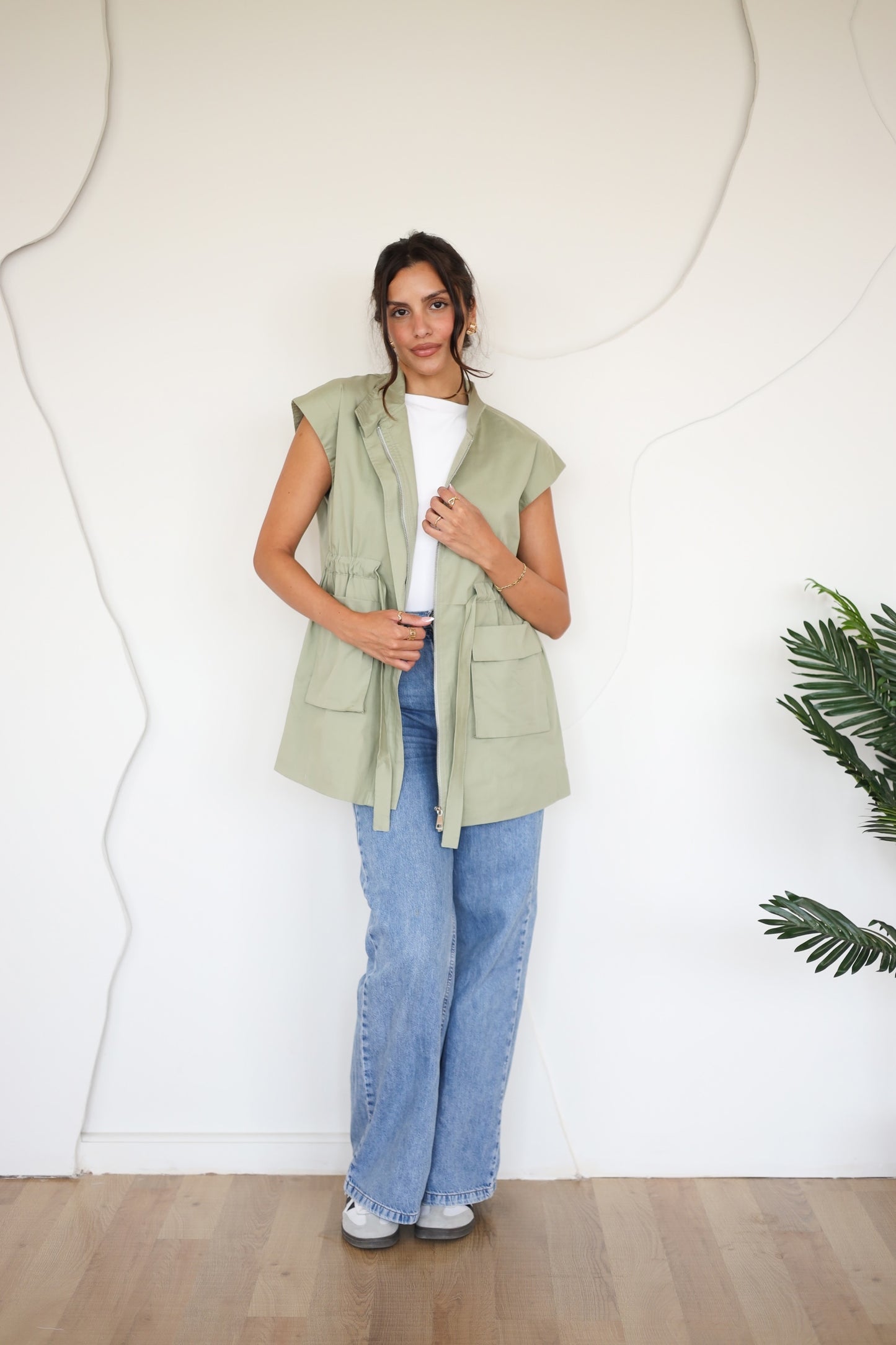 Pocket Vest - OLIVE