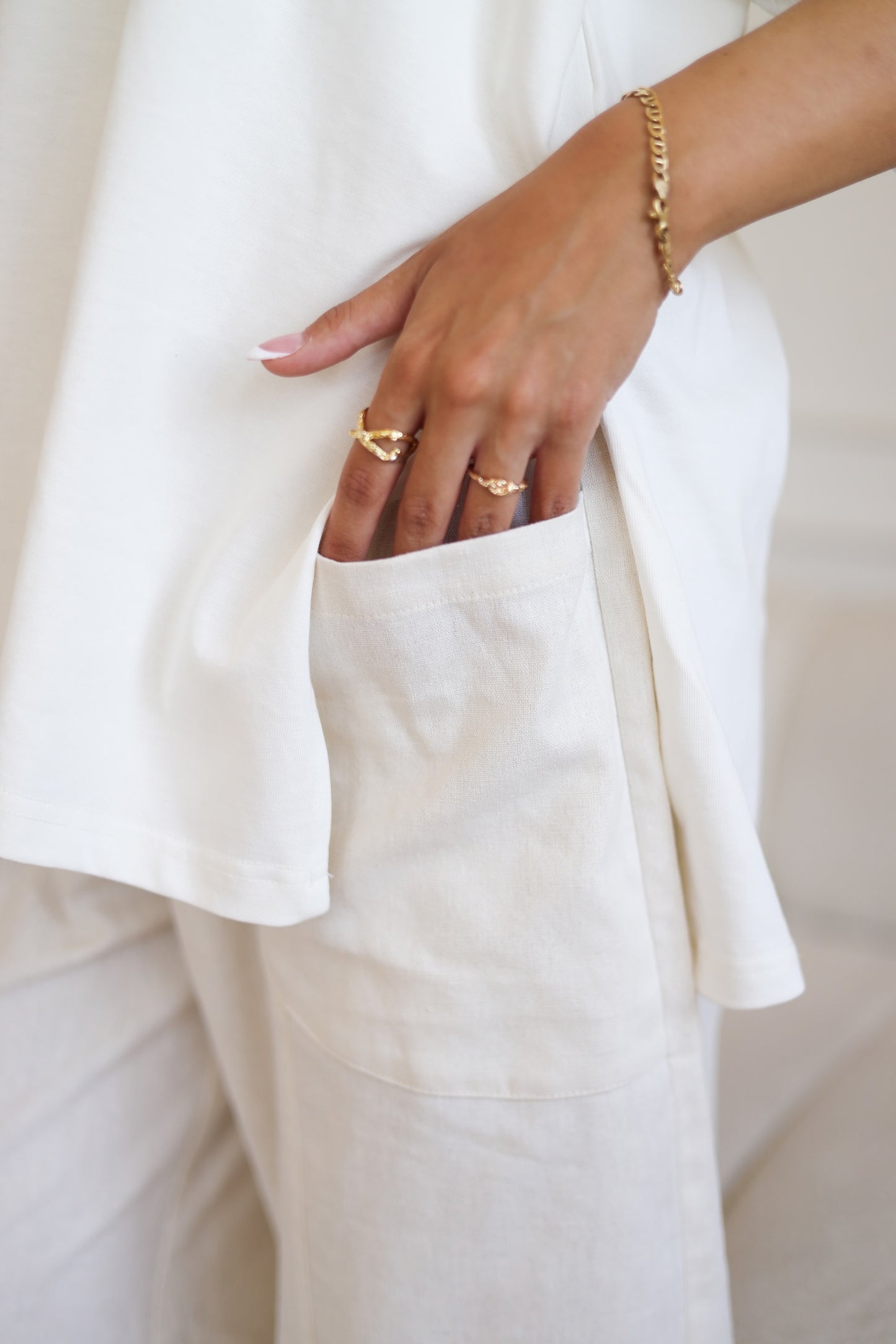 Ballon Pocket Pants - Light Beige