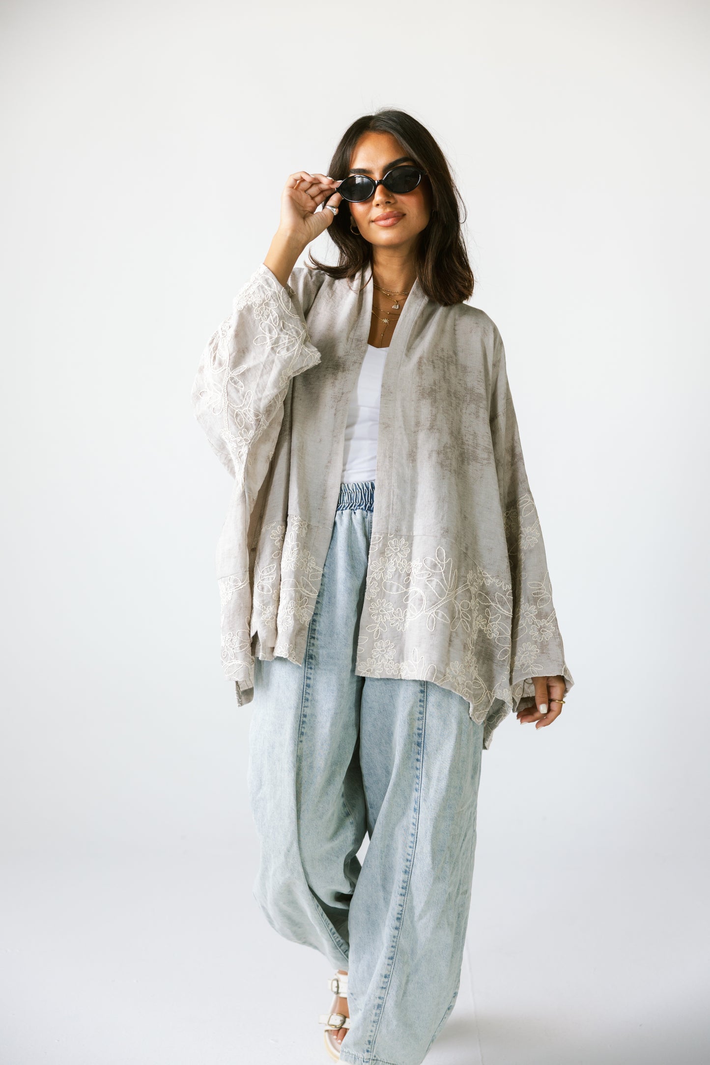 Boho Kimono - GREIGE