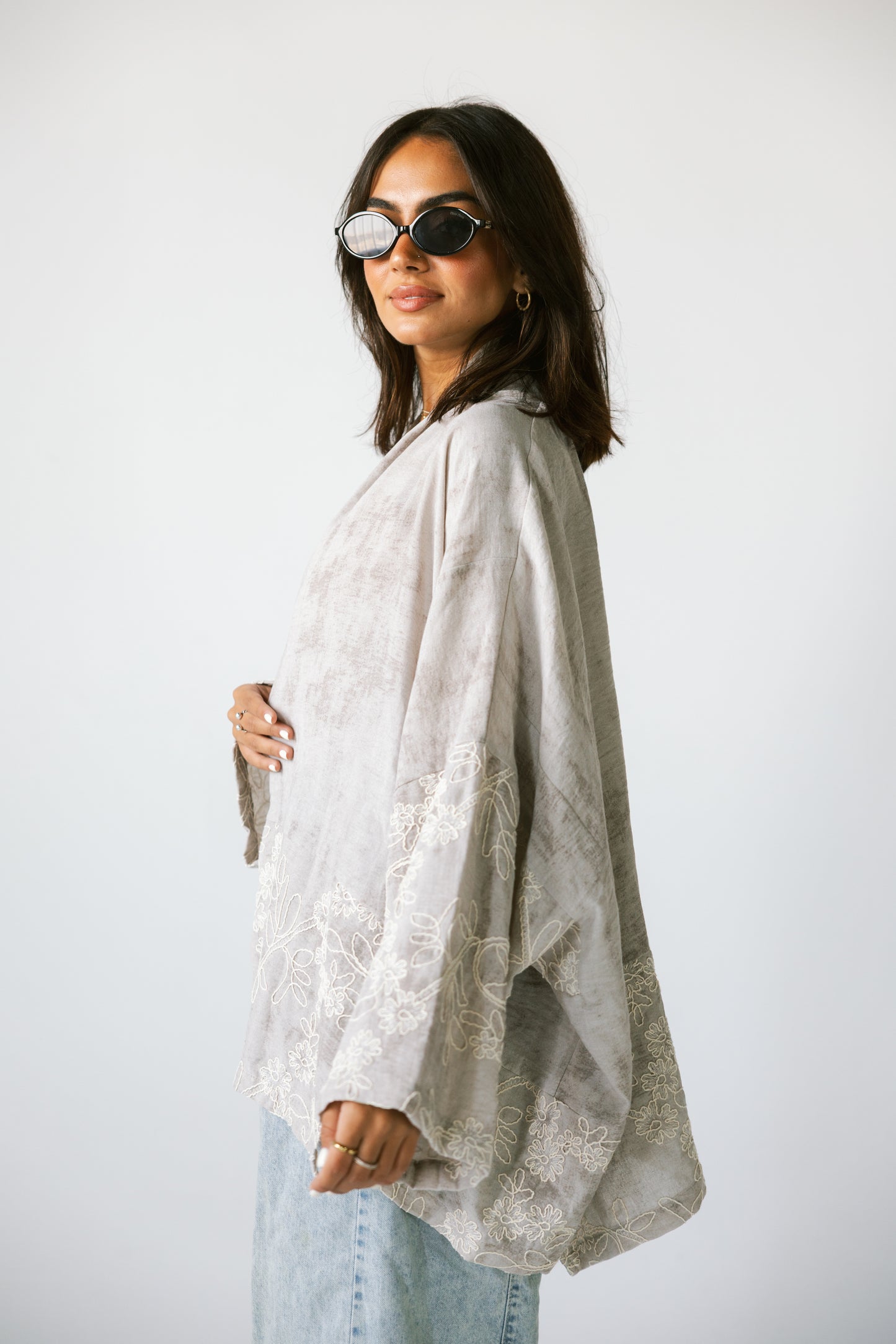 Boho Kimono - GREIGE