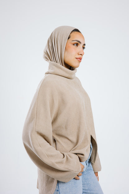 Turtle X Pullover - Beige