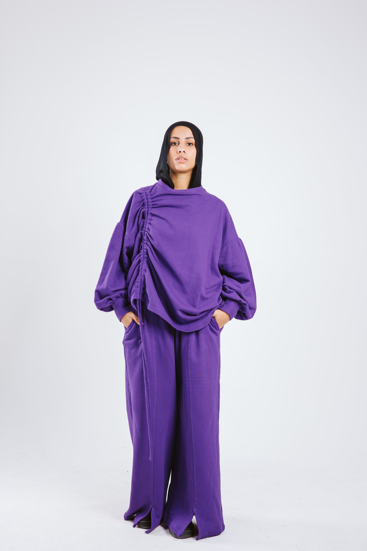 Comfy Curved Set - PURPLE