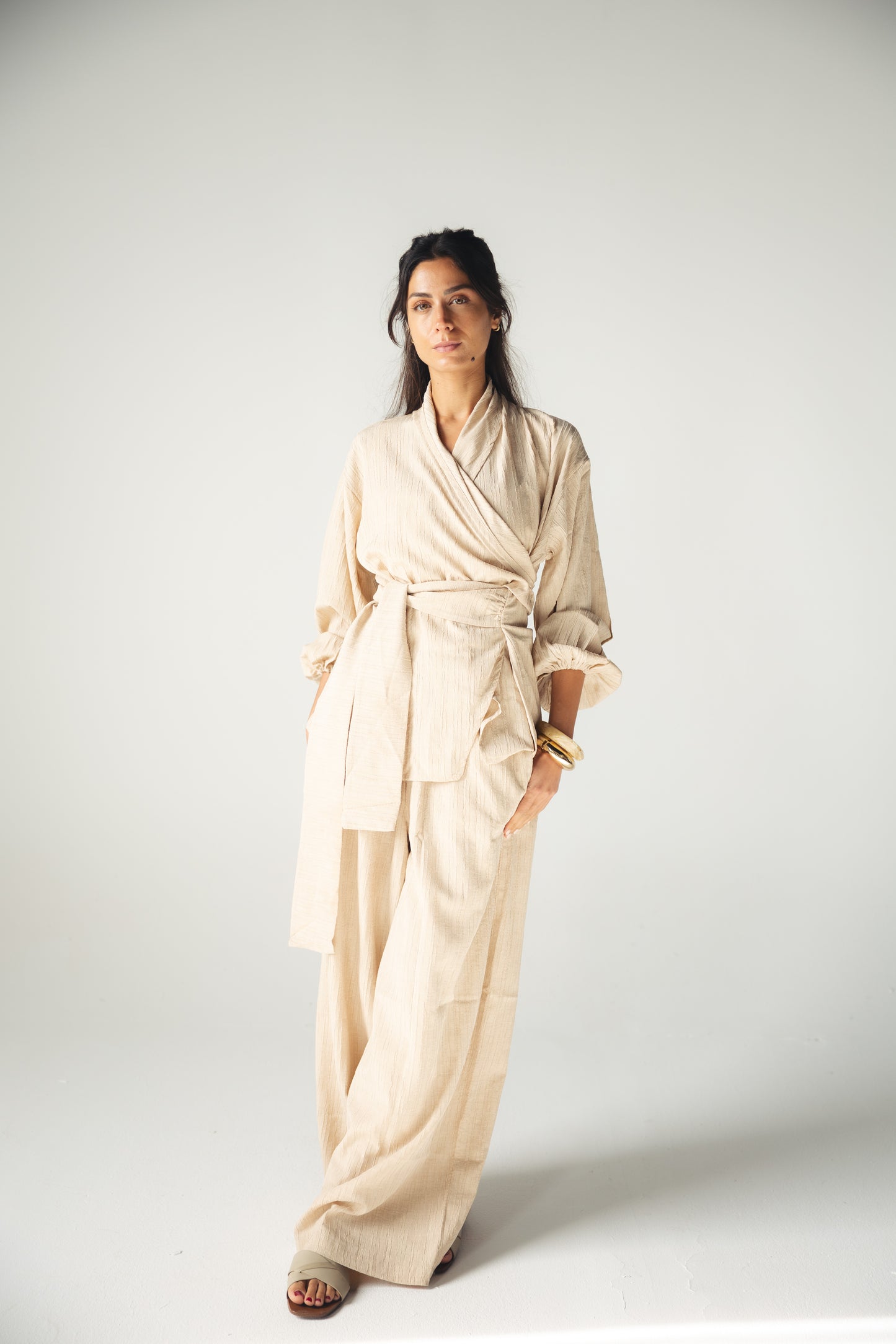 Crinkle Set -BEIGE