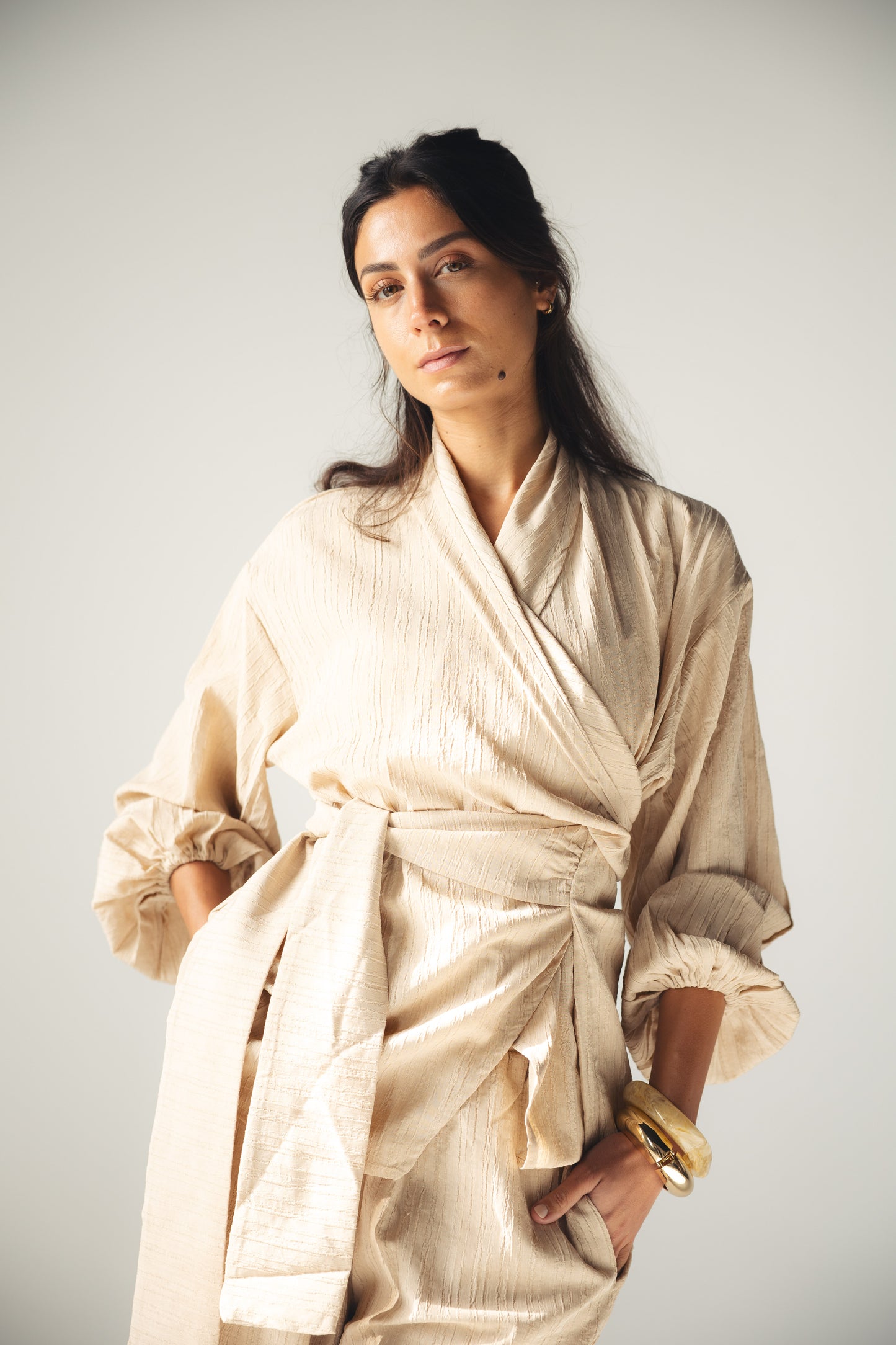 Crinkle Set -BEIGE