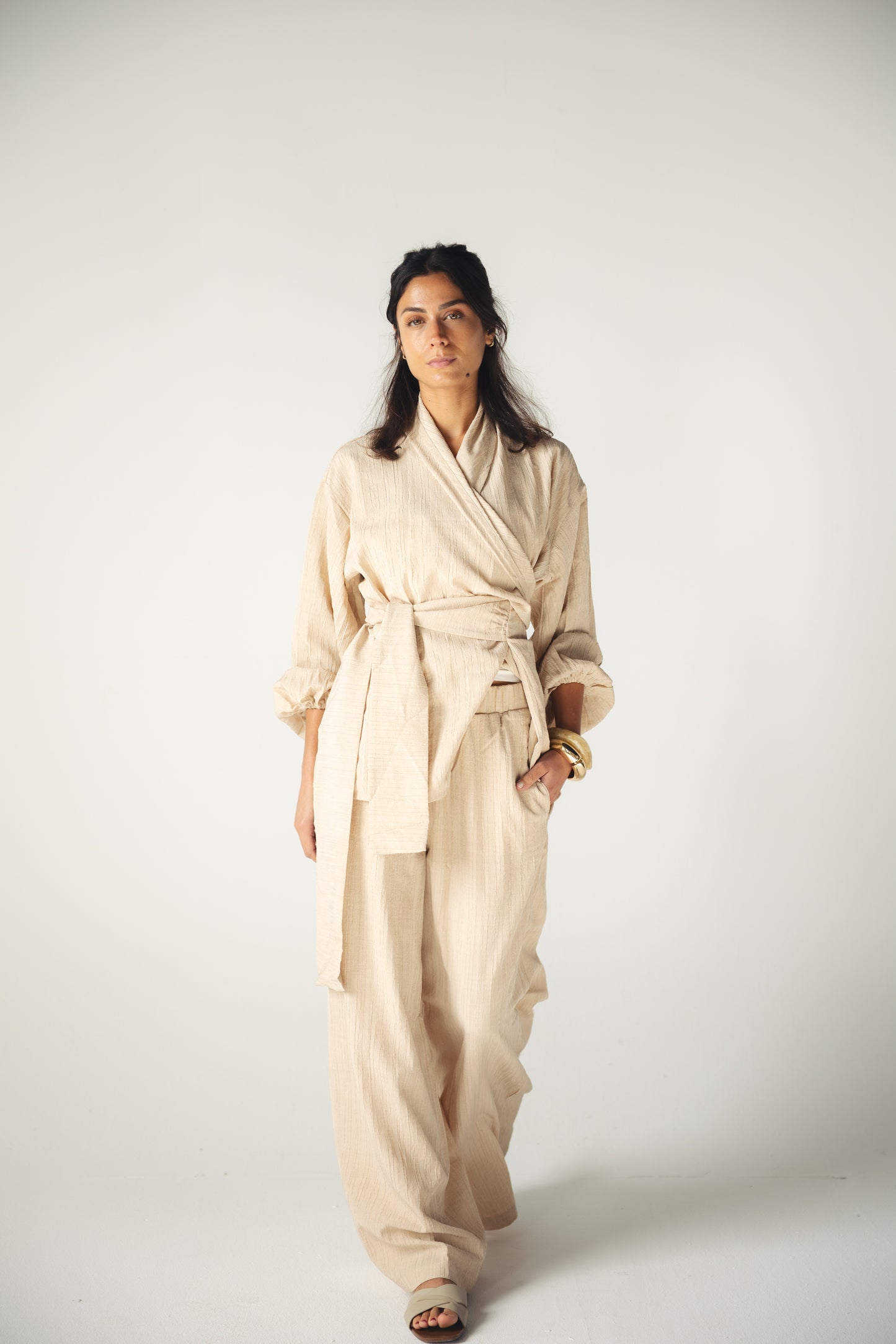 Crinkle Set -BEIGE
