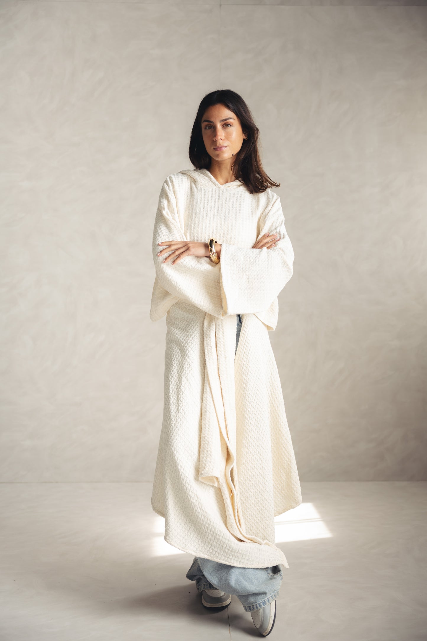 Knitted Wrapped Set - BEIGE