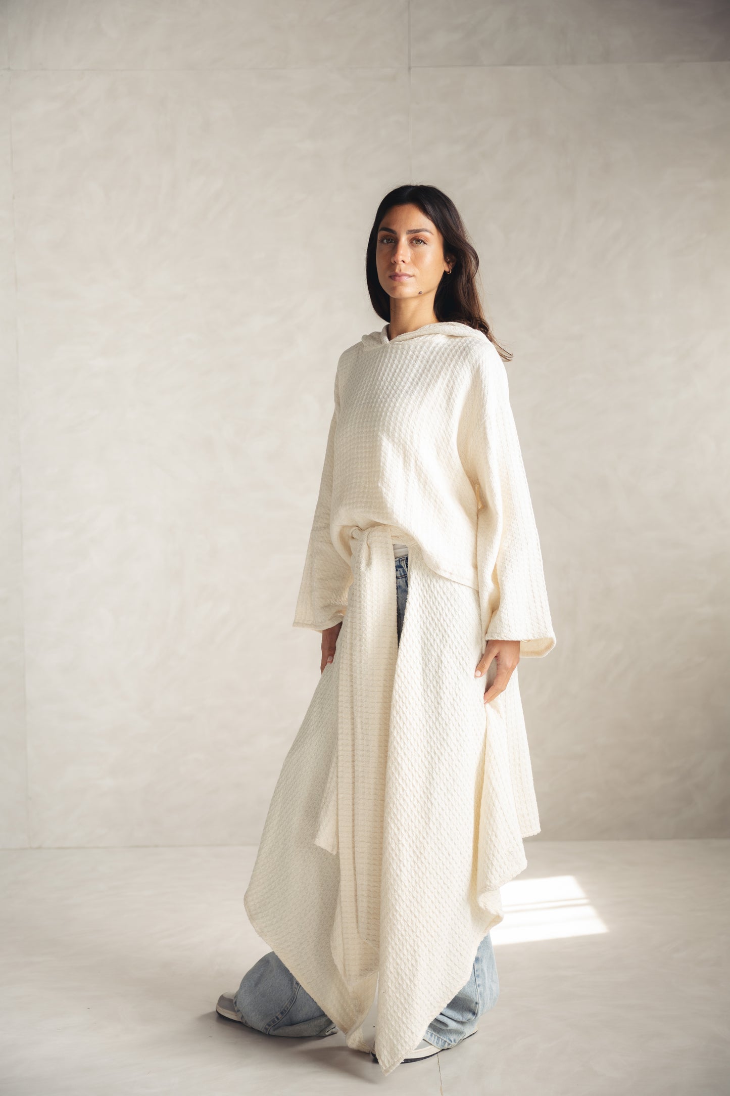 Knitted Wrapped Set - BEIGE