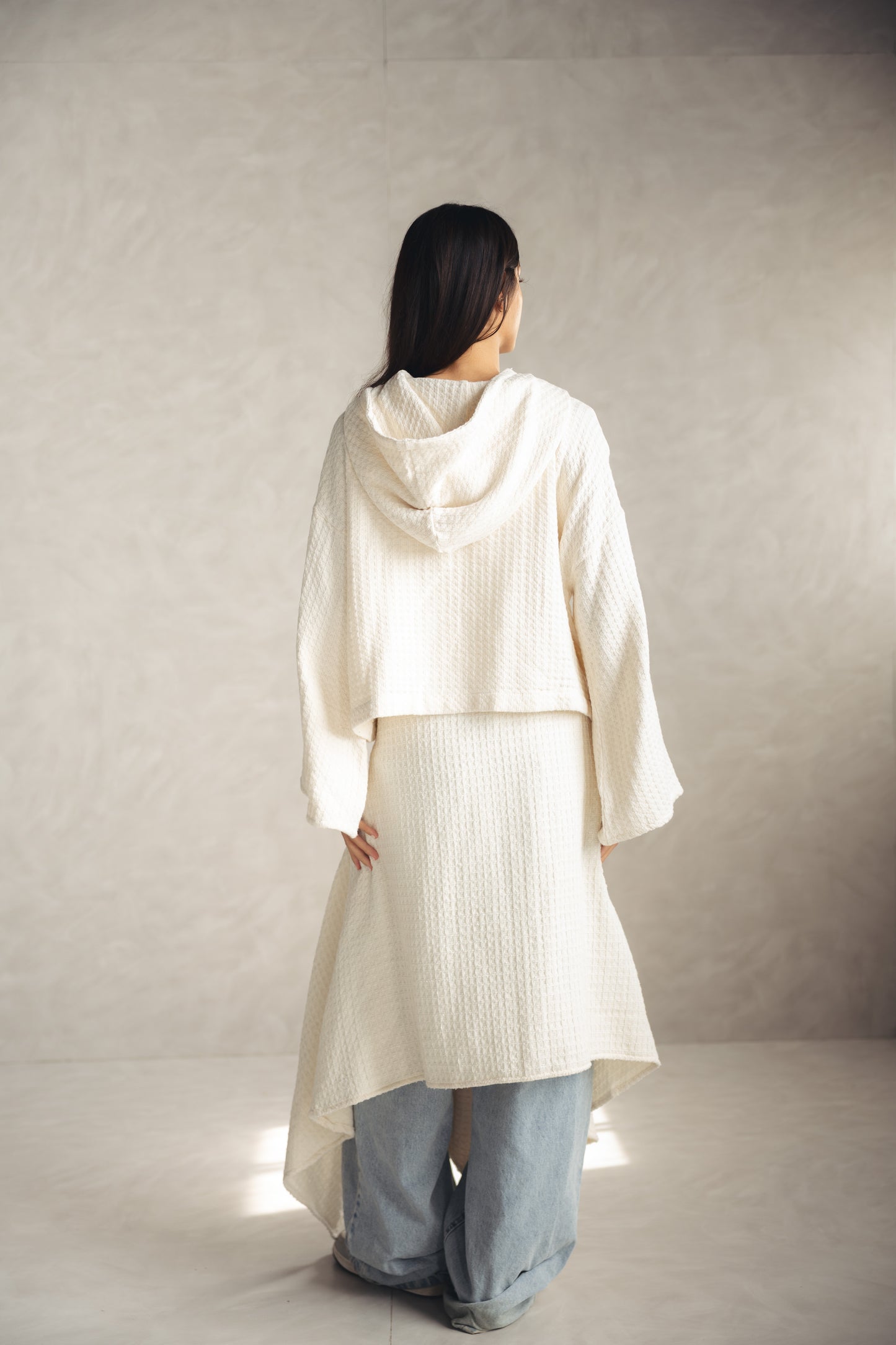 Knitted Wrapped Set - BEIGE