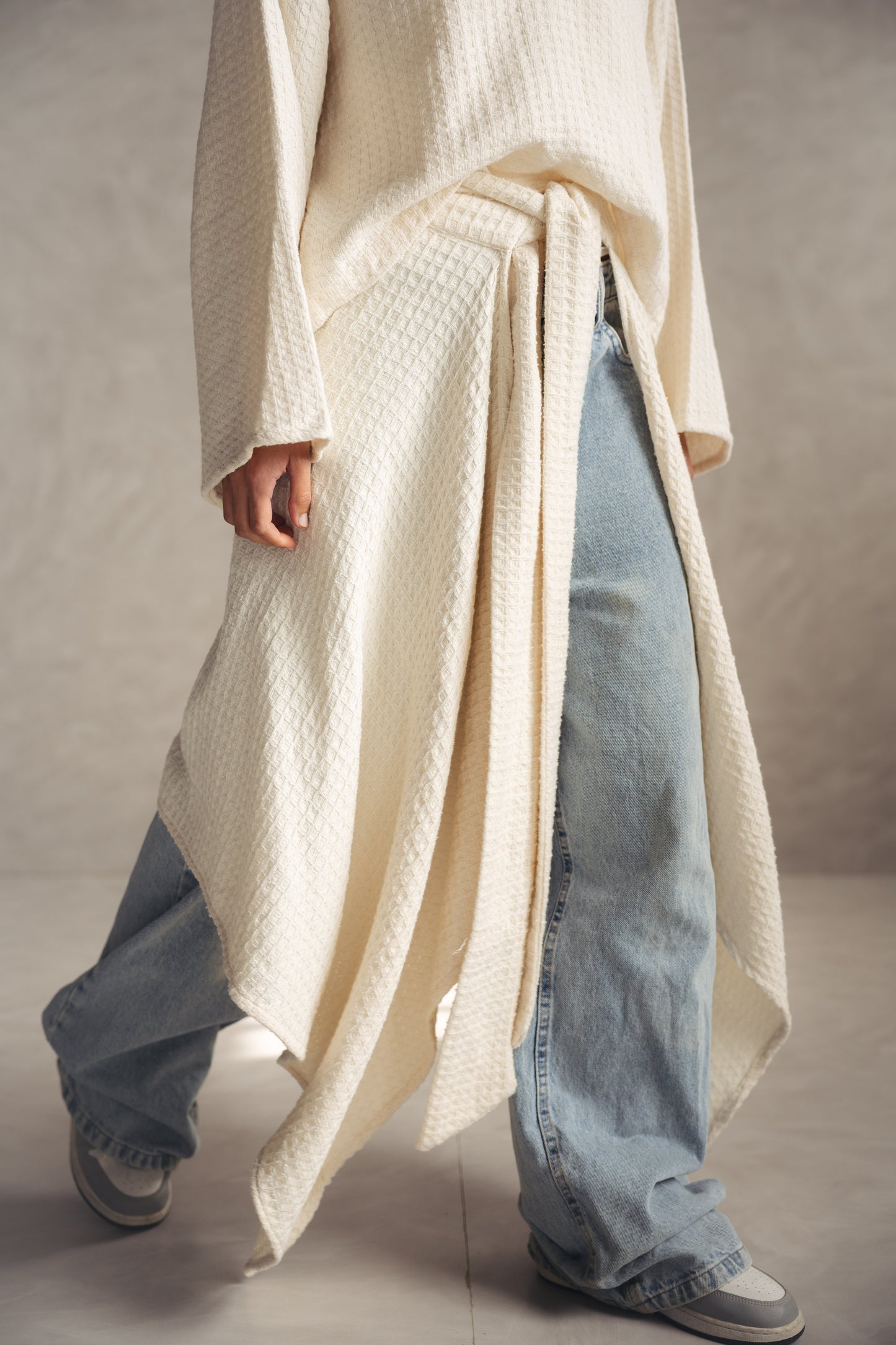 Knitted Wrapped Set - BEIGE