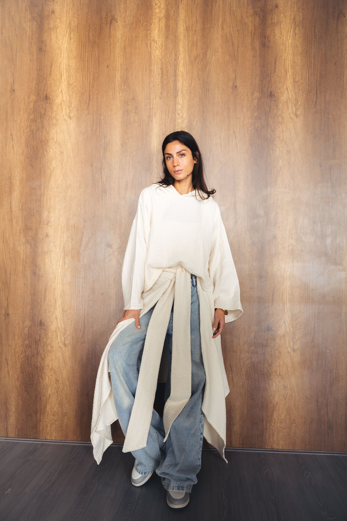 Knitted Wrapped Set - BEIGE