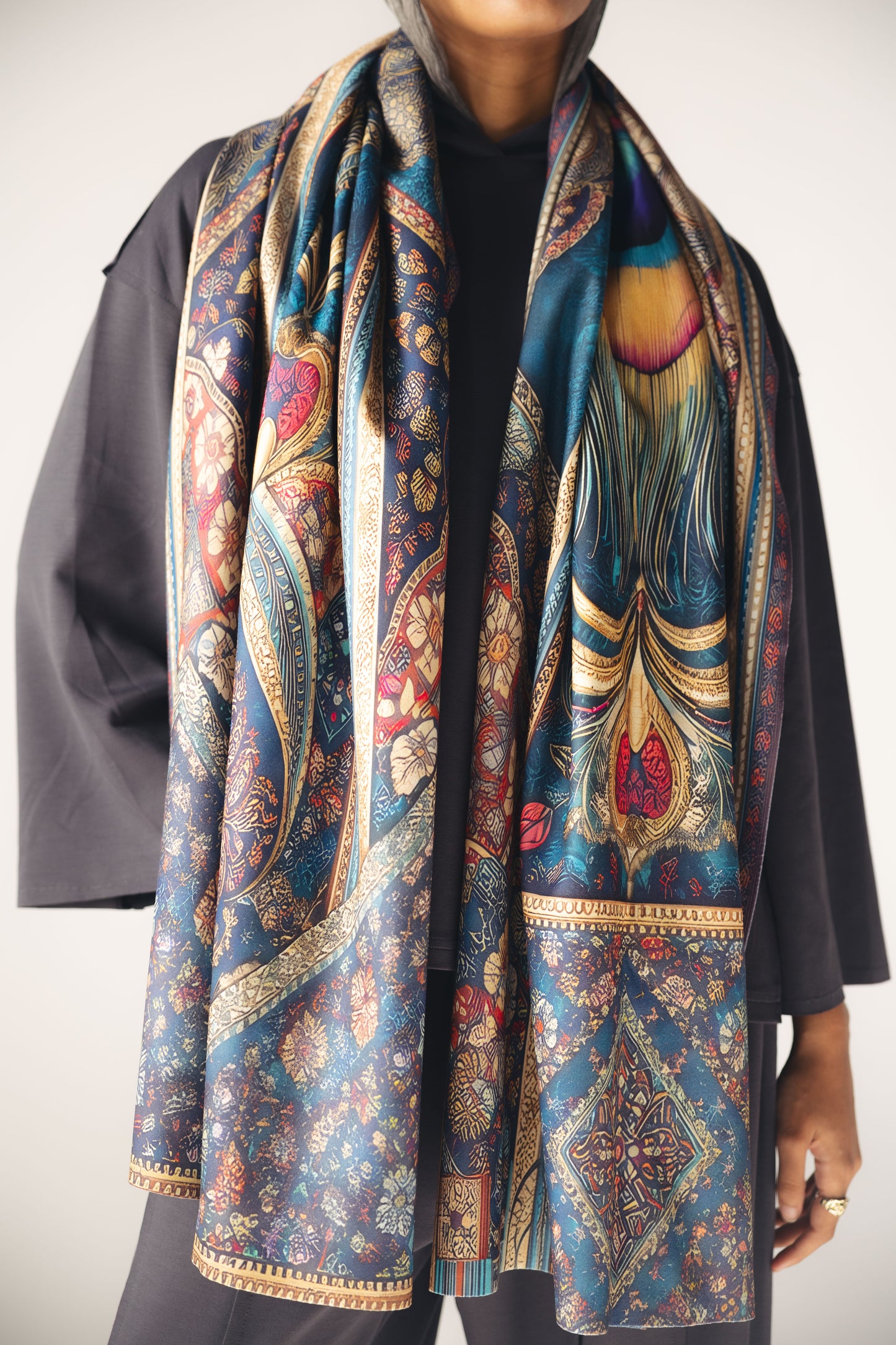 EYES WOOL SCARF