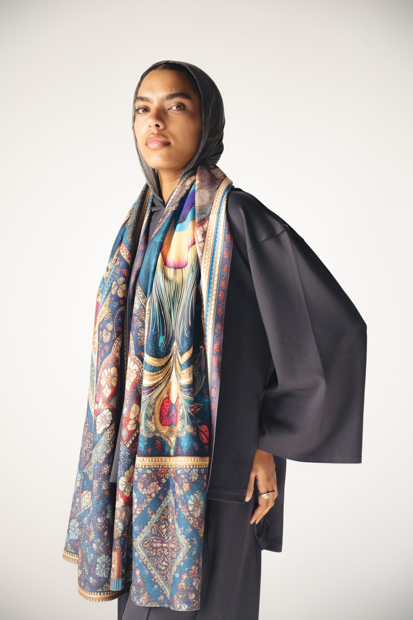 EYES WOOL SCARF