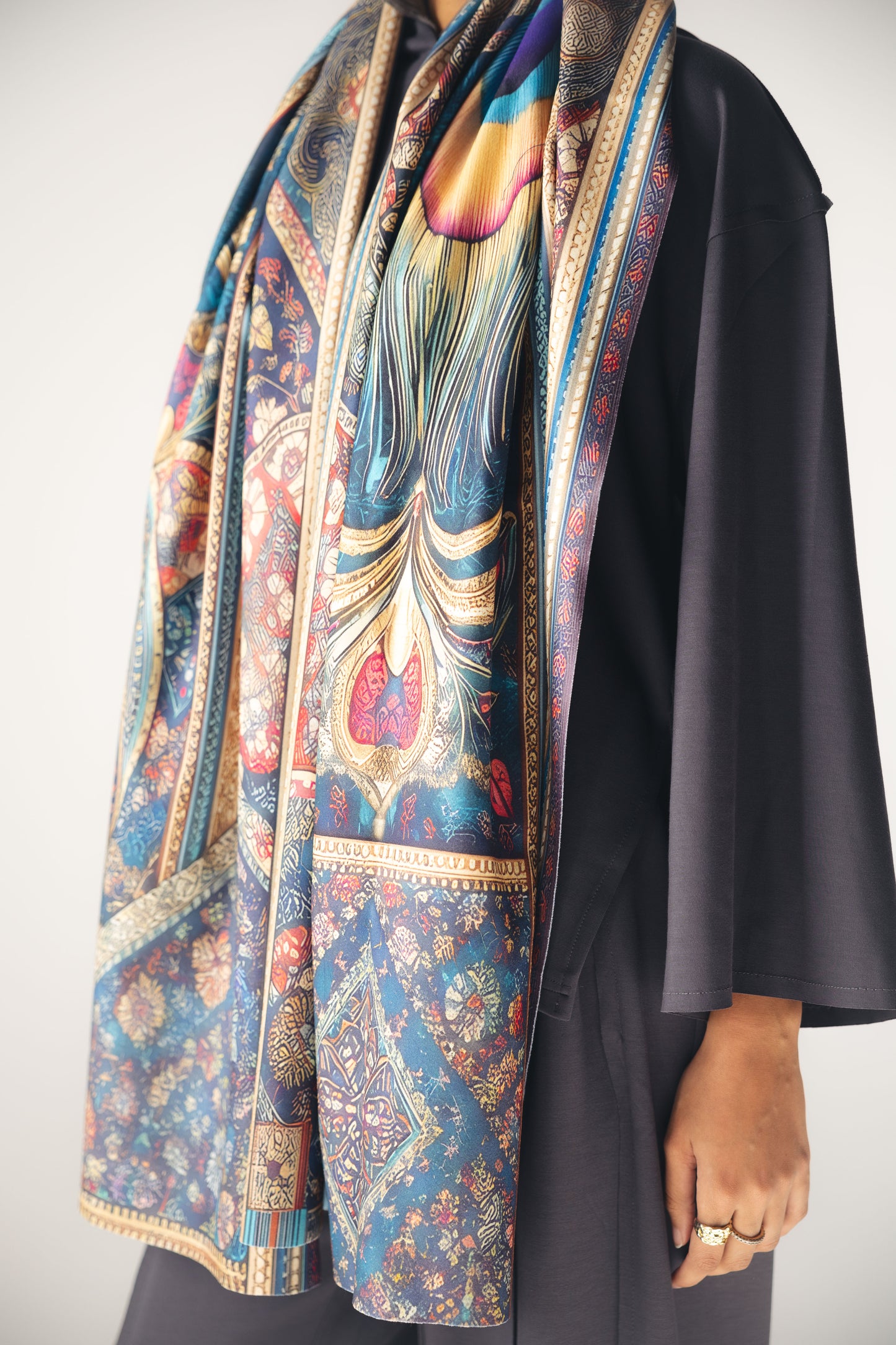 EYES WOOL SCARF