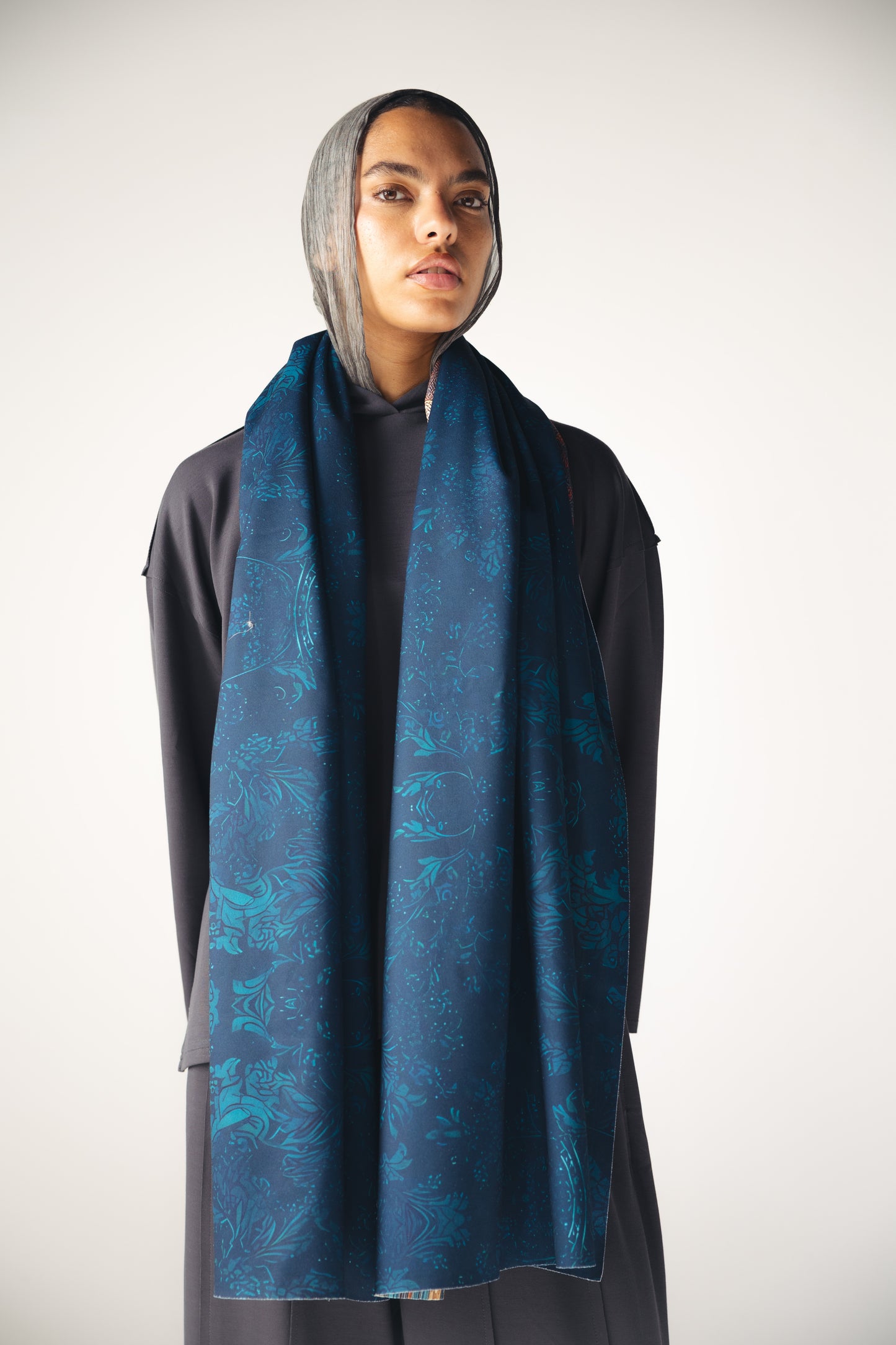 EYES WOOL SCARF