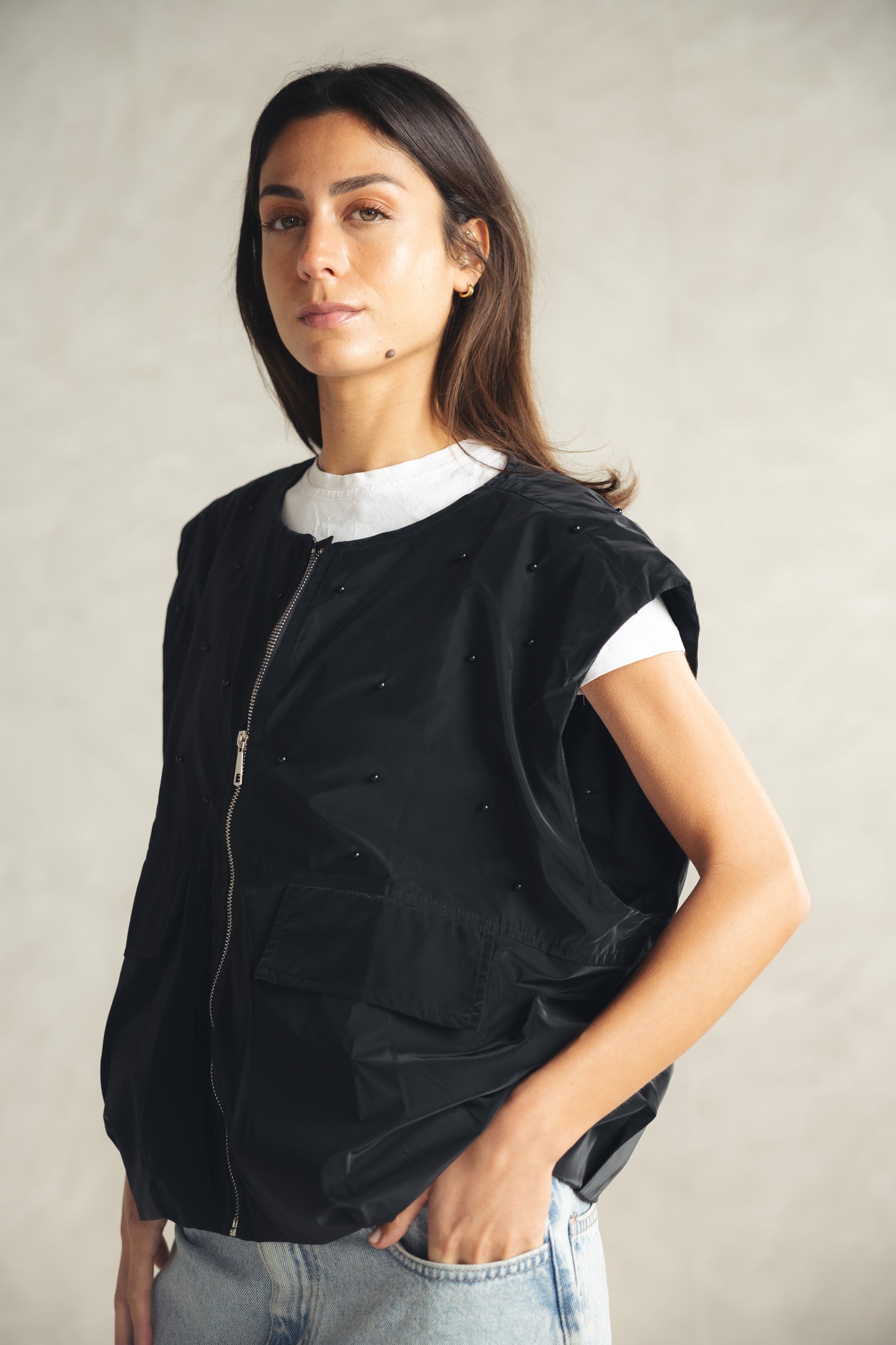 Loli Parachute Vest - BLACK