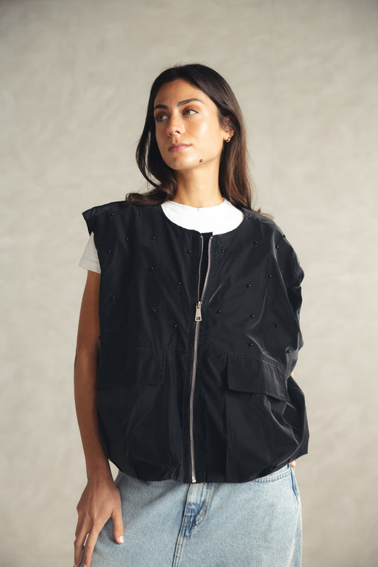 Loli Parachute Vest - BLACK