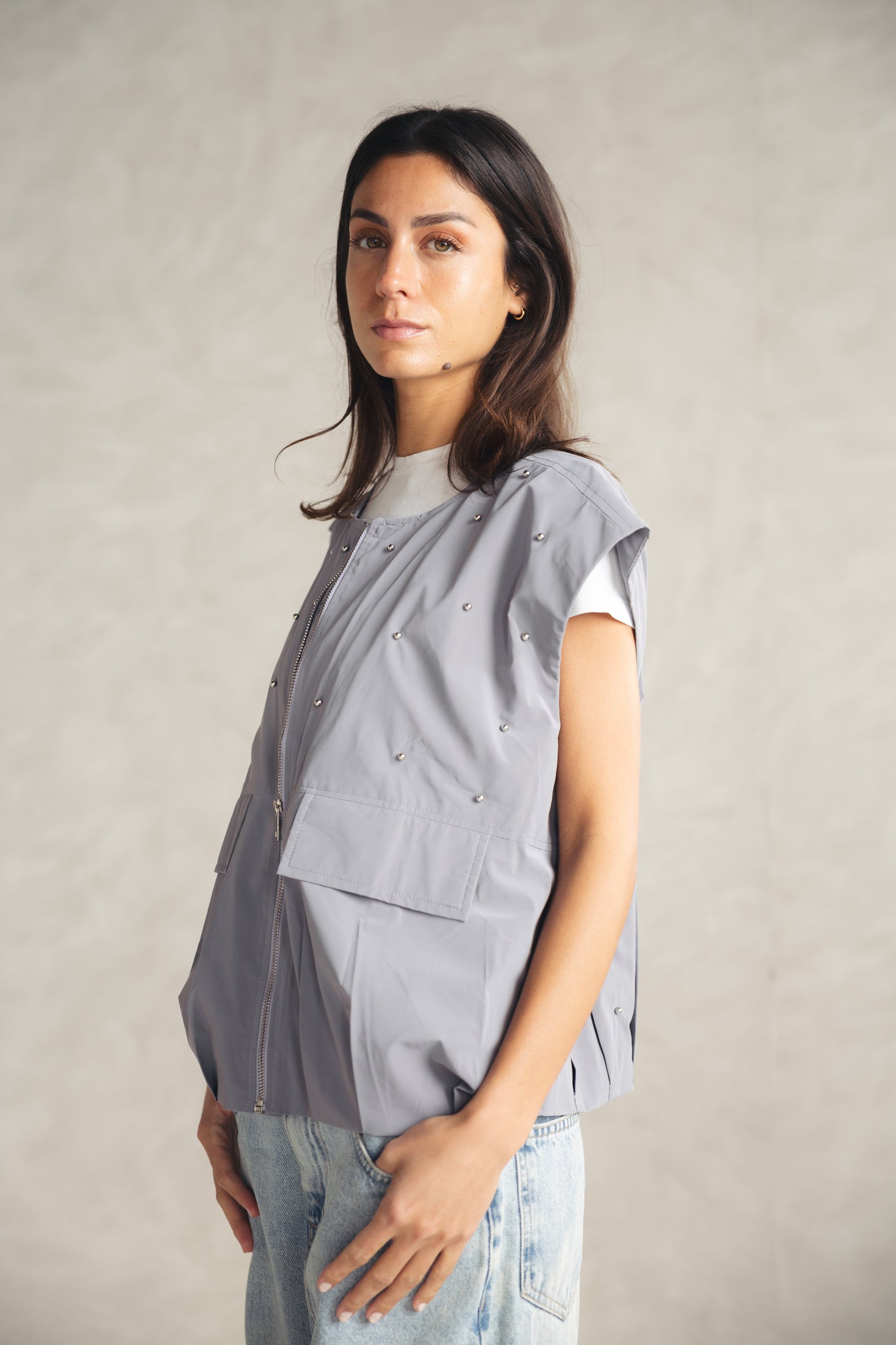 Loli Parachut Vest - DARK GREY