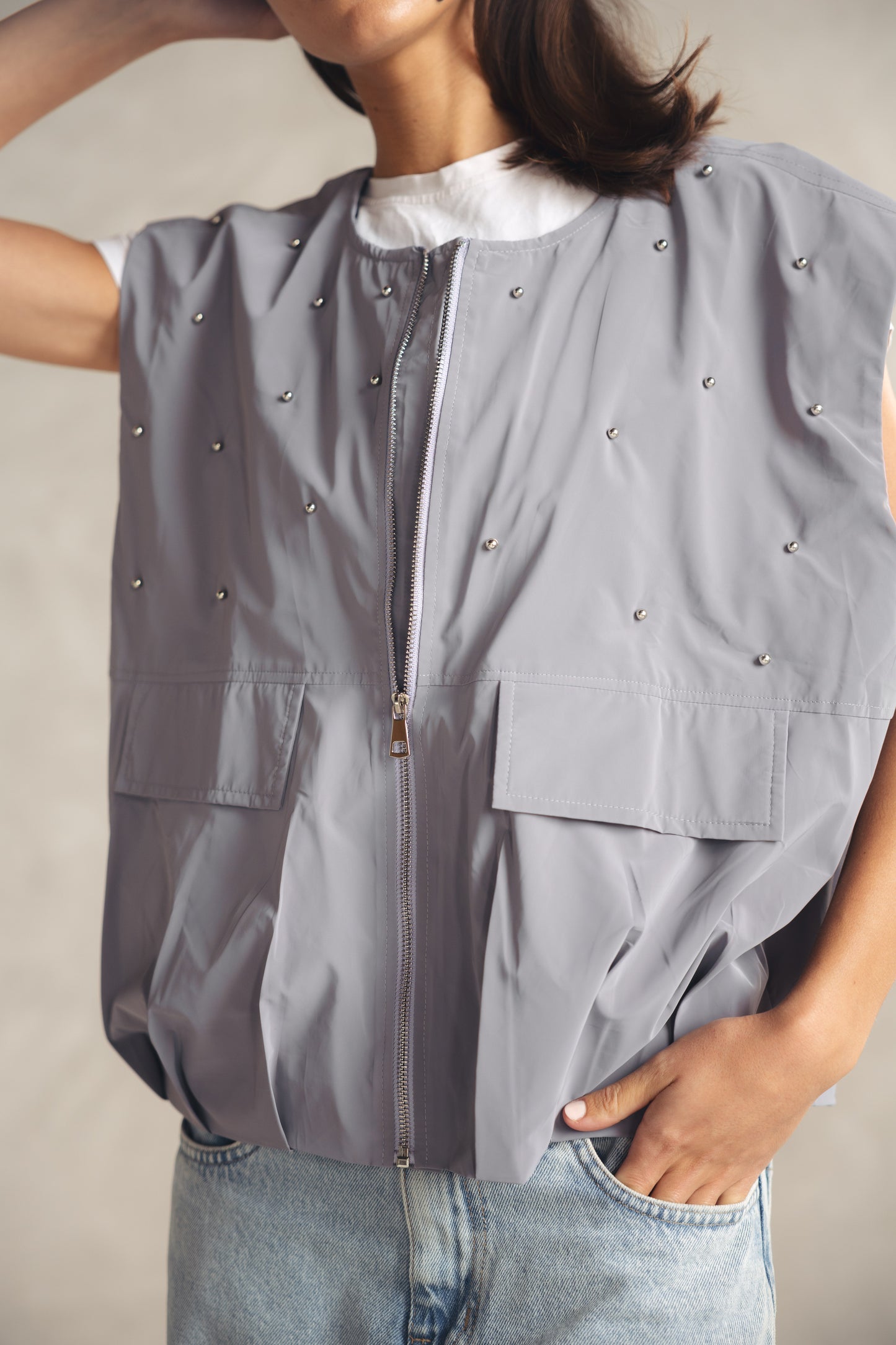Loli Parachut Vest - DARK GREY