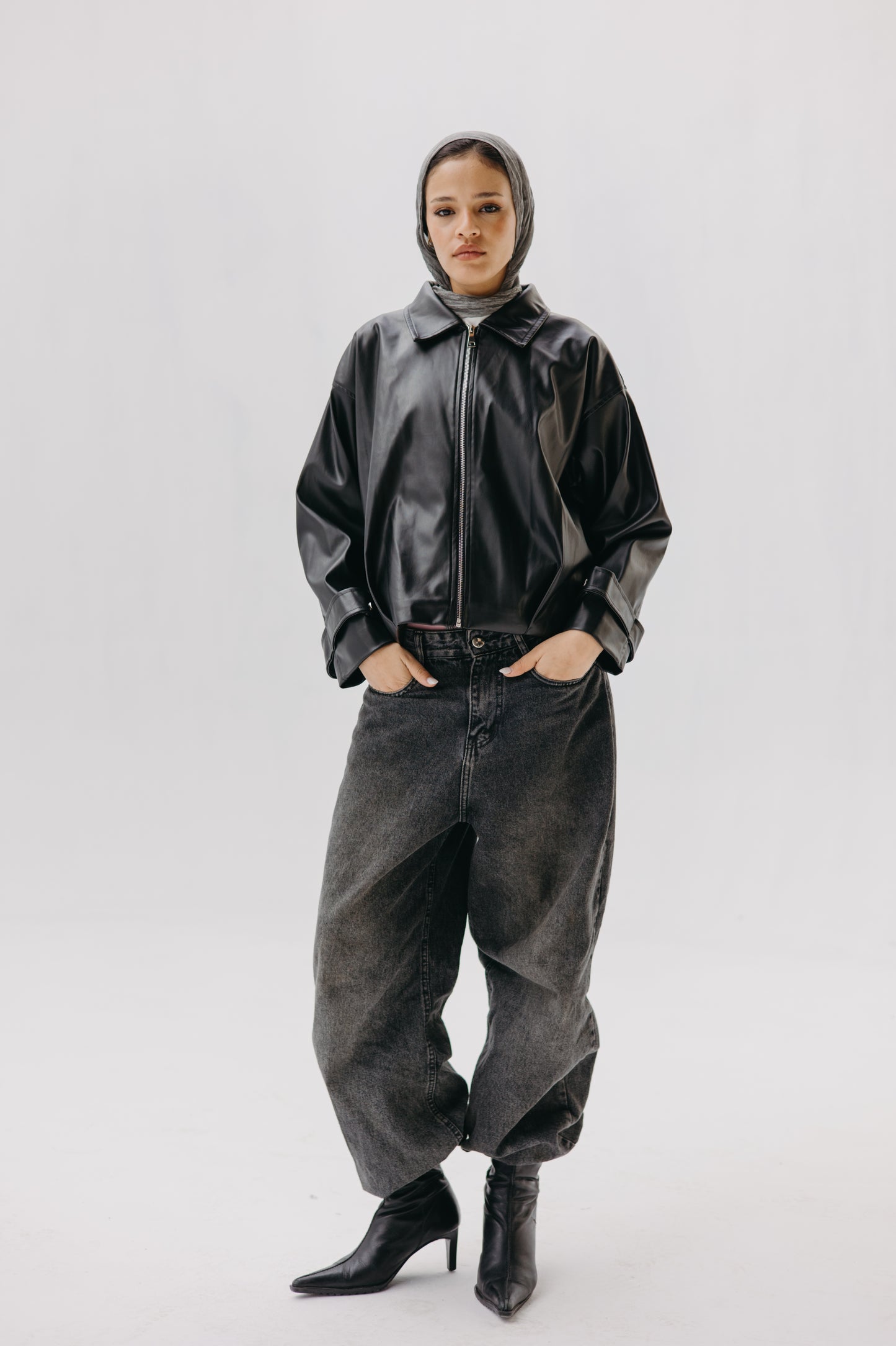 Parachut Leather Jacket - BLACK