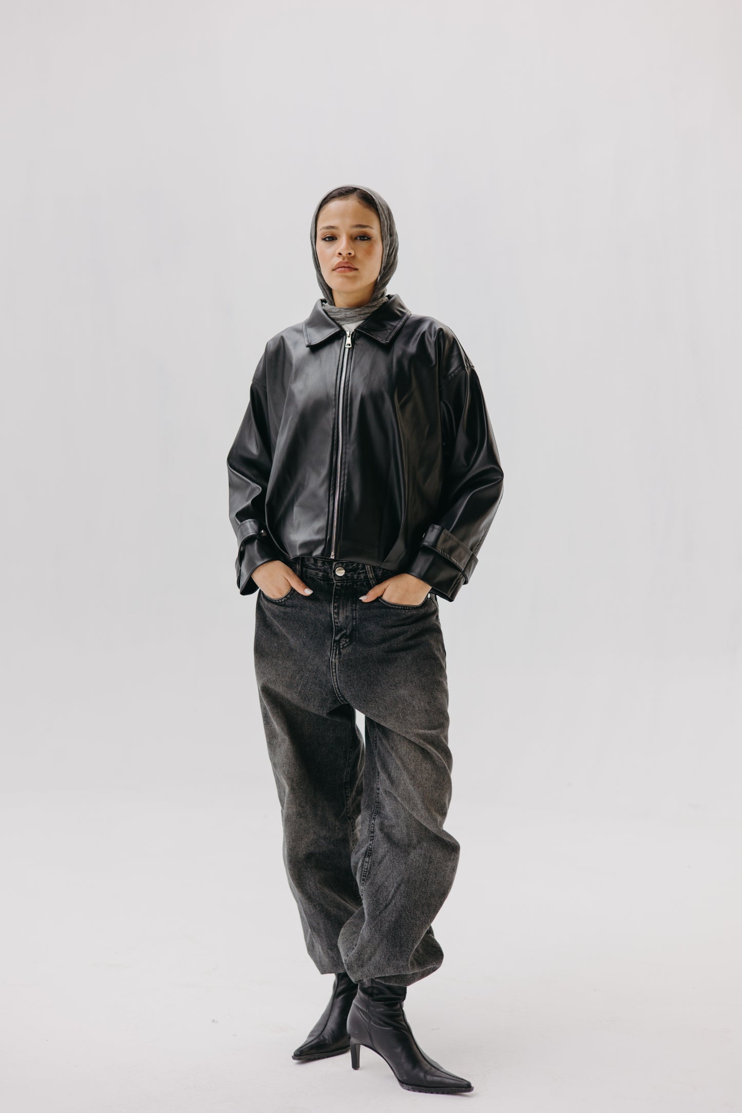 Parachut Leather Jacket - BLACK