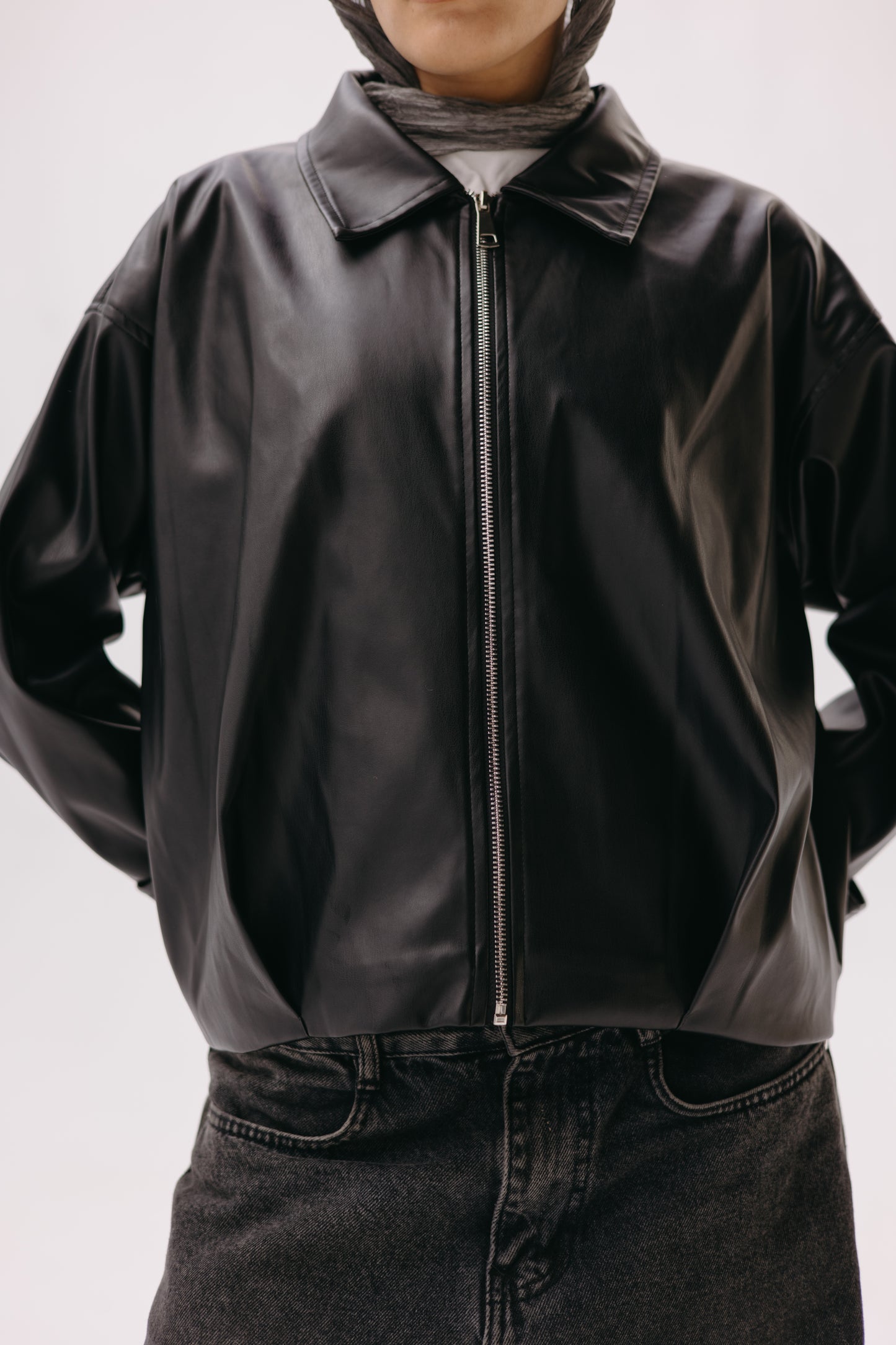 Parachut Leather Jacket - BLACK