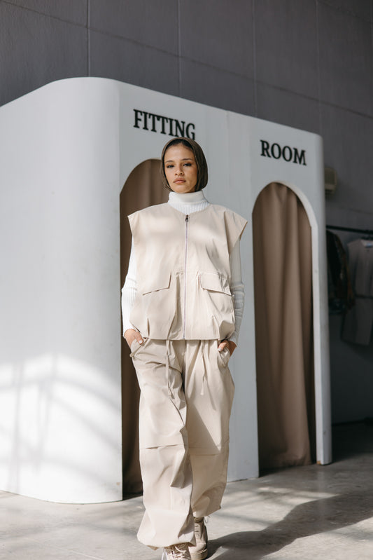 The Parachut Vest - Beige